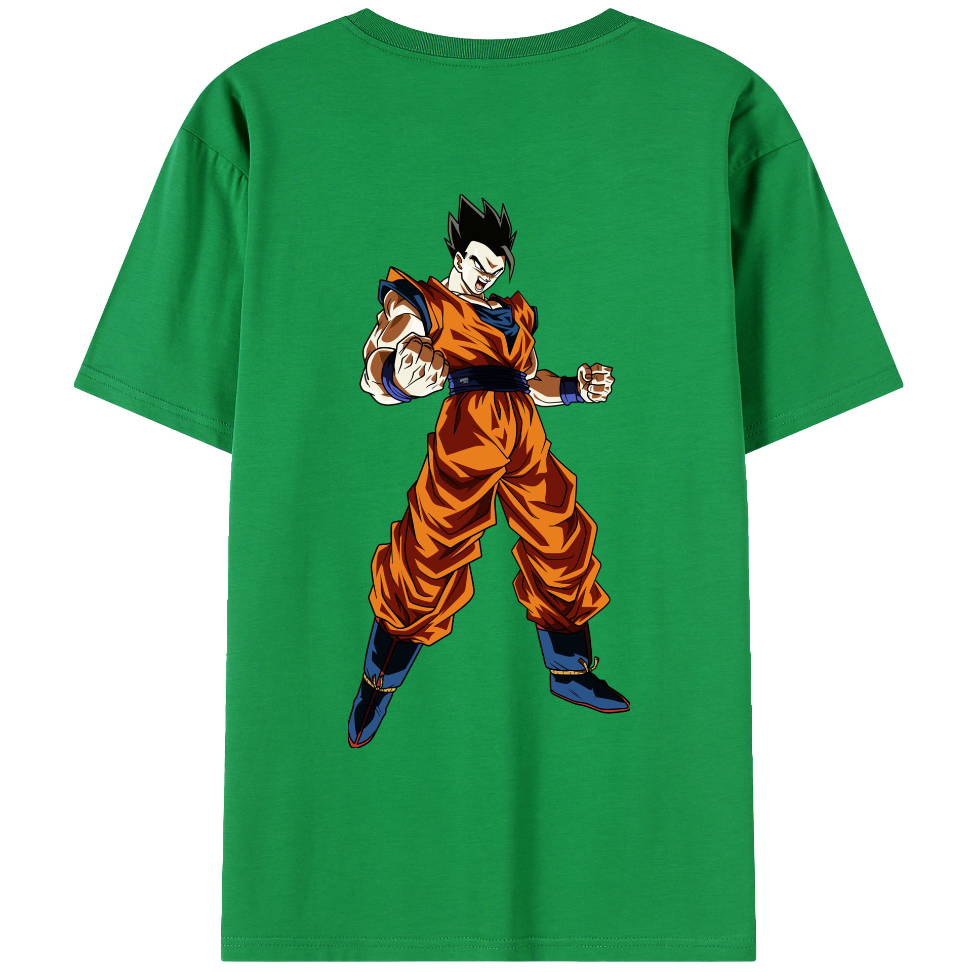 （画像用） ドラゴンボール 孫 悟飯（そんごはん）DRAGON BALL Son Gohan レディース半袖Tシャツ(バックプリント)