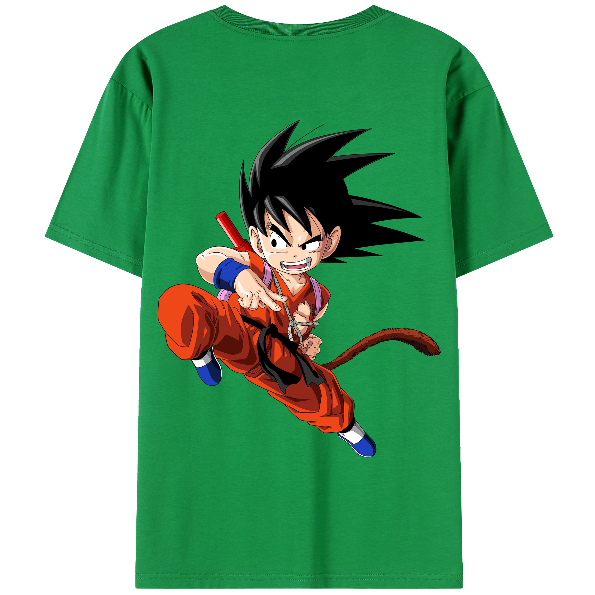 （画像用） ドラゴンボール 孫悟空（そん ごくう）Son Goku カカロット DRAGON BALL Kakarotto レディース半袖Tシャツ(バックプリント)