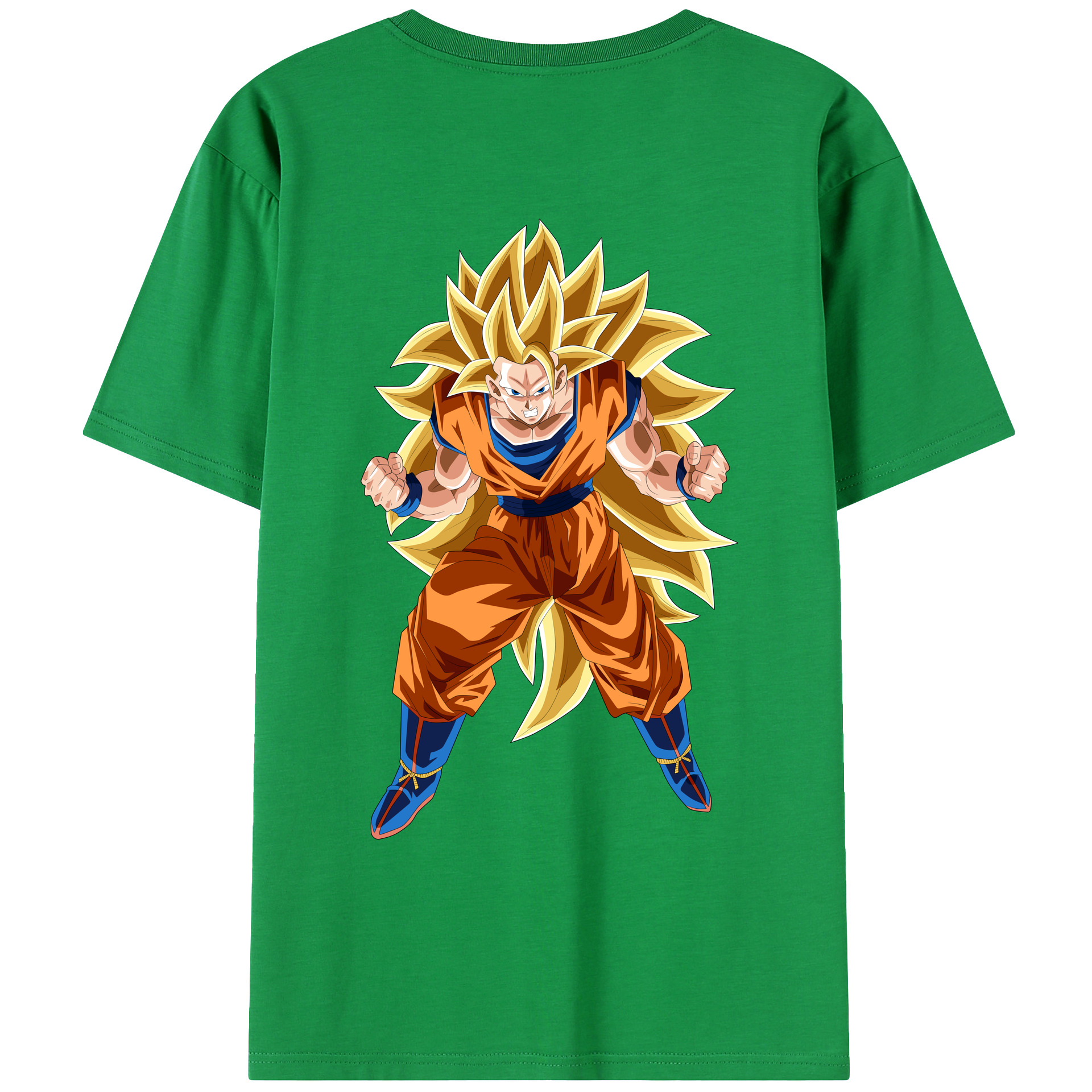 （画像用） ドラゴンボール 孫悟空（そん ごくう）Son Goku カカロット DRAGON BALL Kakarotto レディース半袖Tシャツ(バックプリント)