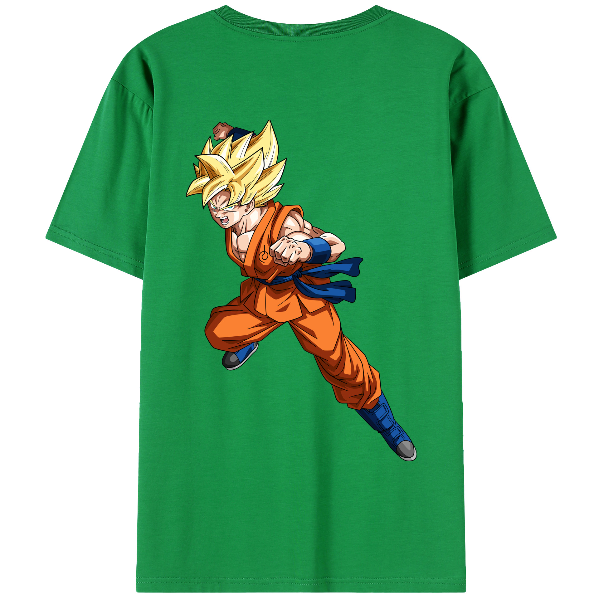 （画像用） ドラゴンボール 孫悟空（そん ごくう）Son Goku カカロット DRAGON BALL Kakarotto レディース半袖Tシャツ(バックプリント)