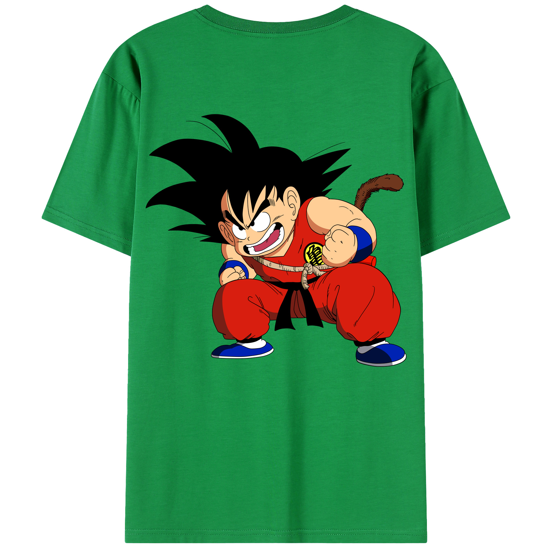 （画像用） ドラゴンボール 孫悟空（そん ごくう）Son Goku カカロット DRAGON BALL Kakarotto レディース半袖Tシャツ(バックプリント)
