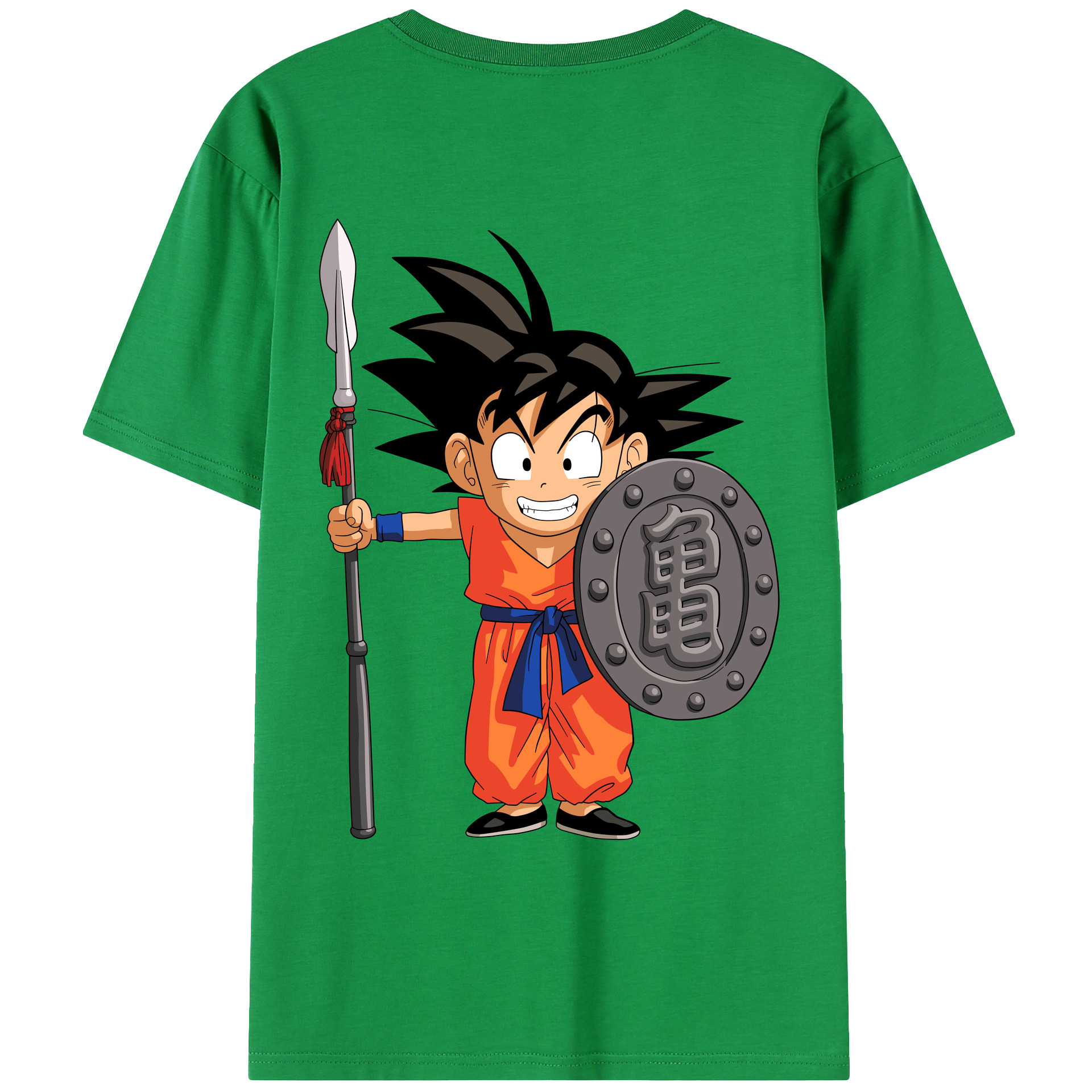 （画像用） ドラゴンボール 孫悟空（そん ごくう）Son Goku カカロット DRAGON BALL Kakarotto レディース半袖Tシャツ(バックプリント)