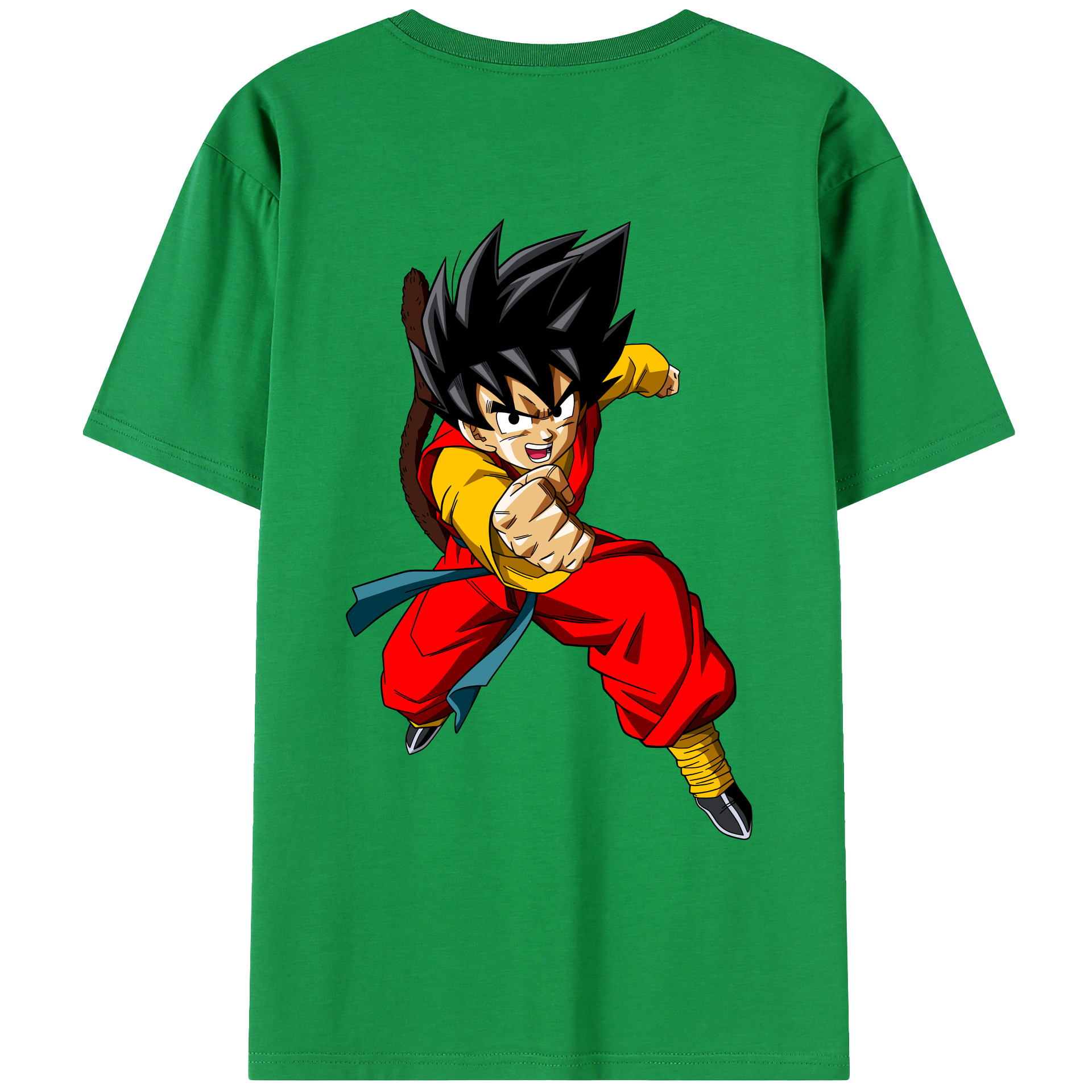 （画像用） ドラゴンボール 孫悟空（そん ごくう）Son Goku カカロット DRAGON BALL Kakarotto レディース半袖Tシャツ(バックプリント)