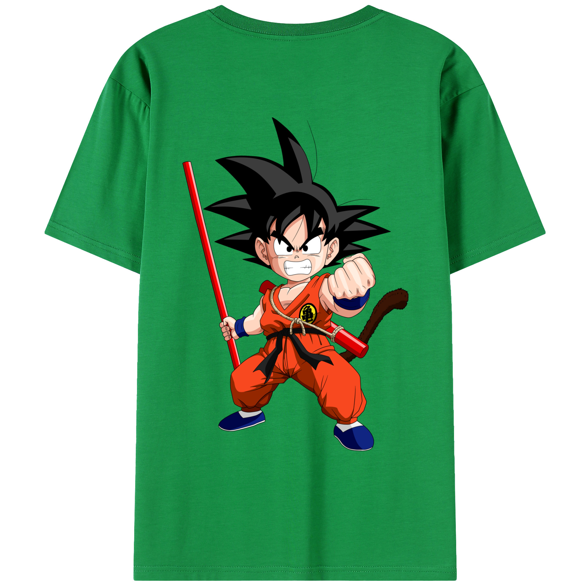 （画像用） ドラゴンボール 孫悟空（そん ごくう）Son Goku カカロット DRAGON BALL Kakarotto レディース半袖Tシャツ(バックプリント)