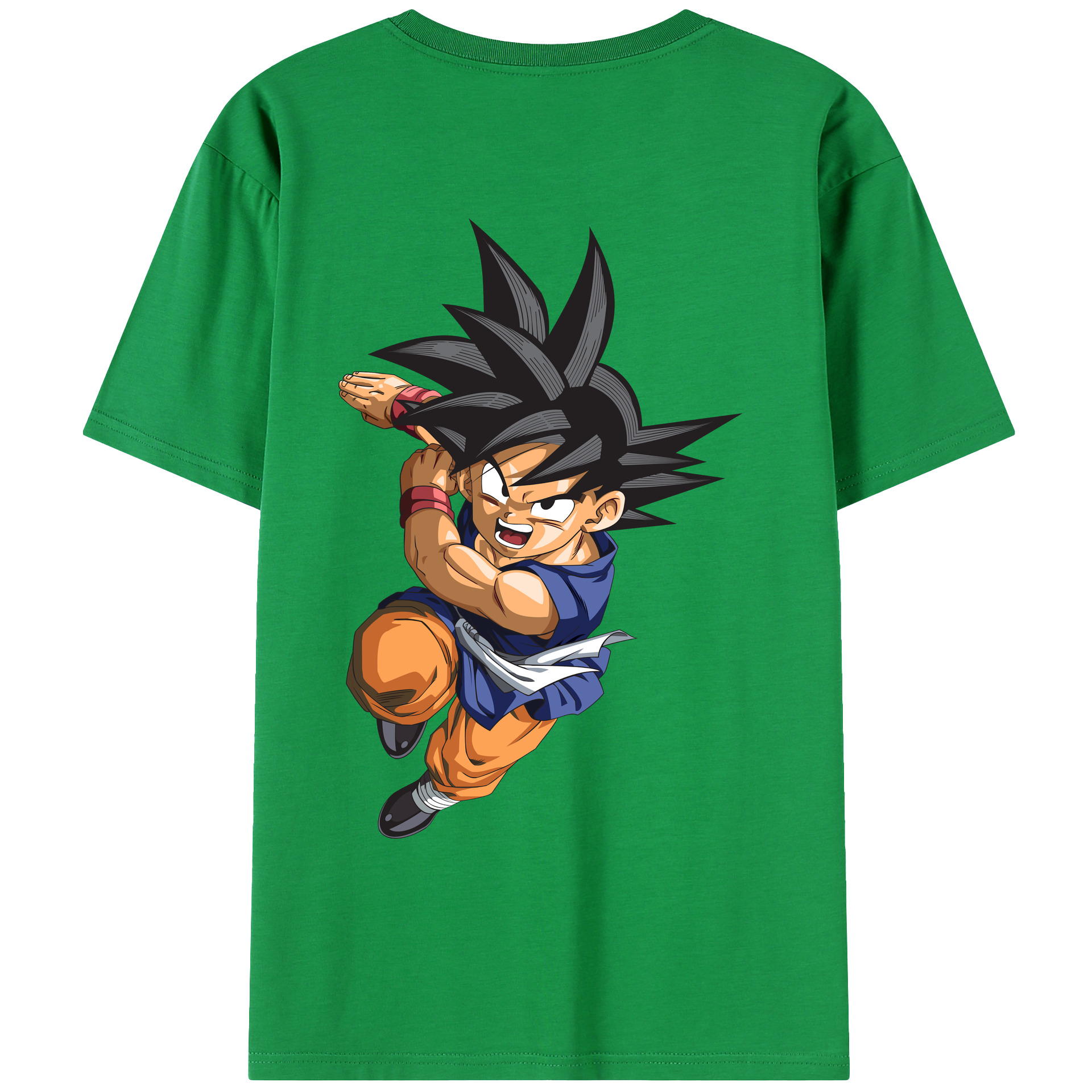 （画像用） ドラゴンボール 孫悟空（そん ごくう）Son Goku カカロット DRAGON BALL Kakarotto レディース半袖Tシャツ(バックプリント)