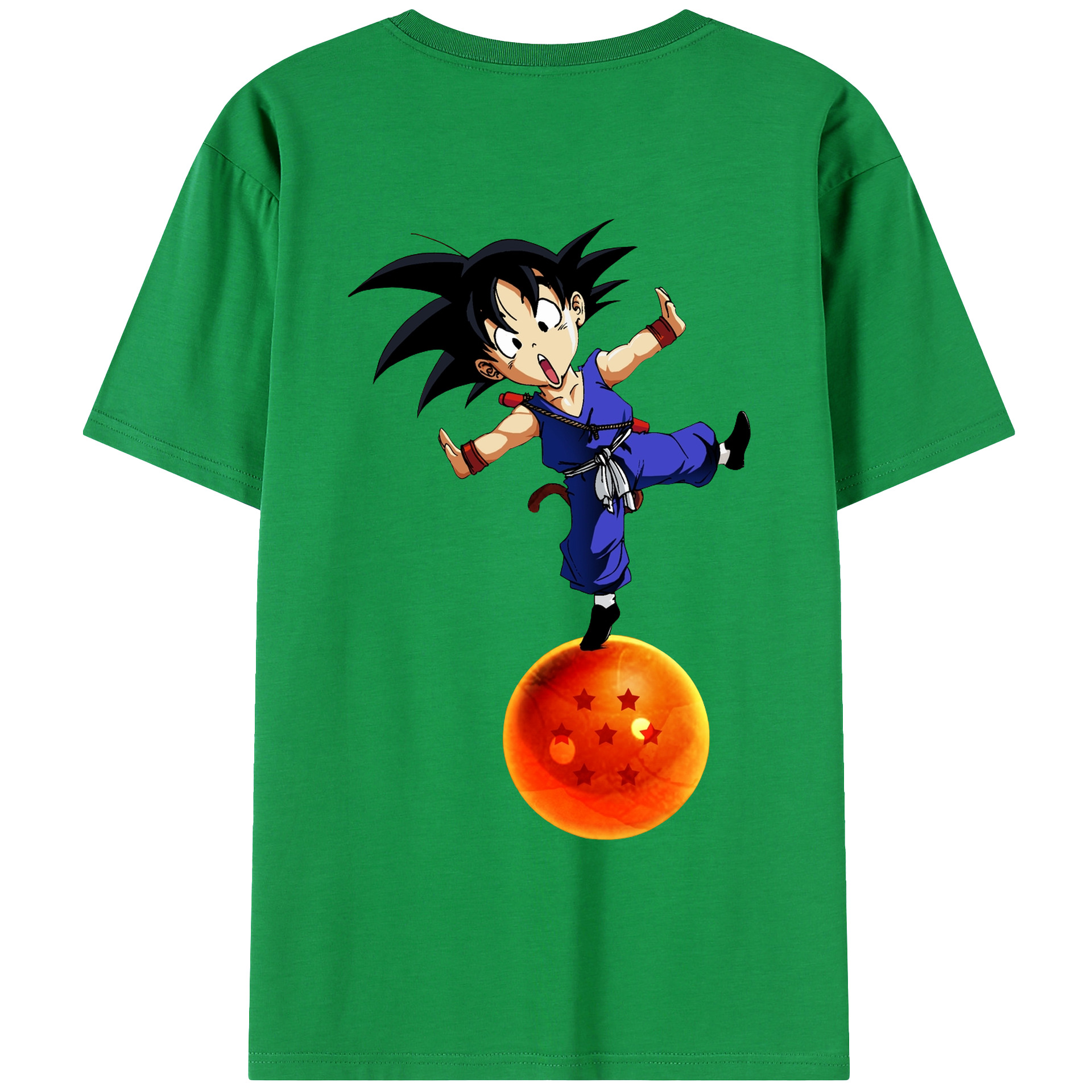（画像用） ドラゴンボール 孫悟空（そん ごくう）Son Goku カカロット DRAGON BALL Kakarotto レディース半袖Tシャツ(バックプリント)