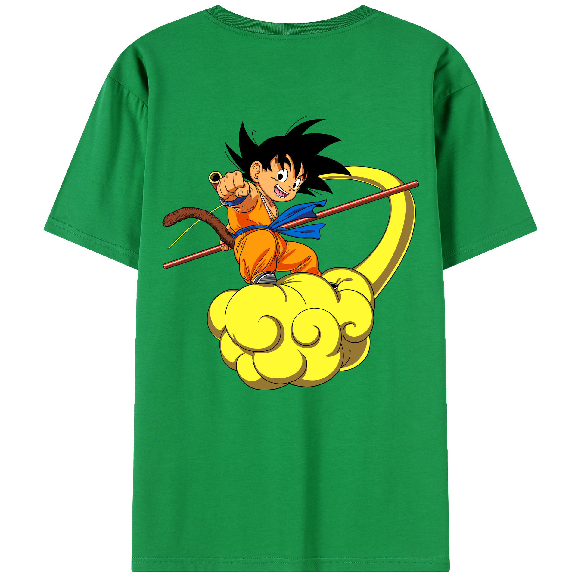 （画像用） ドラゴンボール 孫悟空（そん ごくう）Son Goku カカロット DRAGON BALL Kakarotto レディース半袖Tシャツ(バックプリント)
