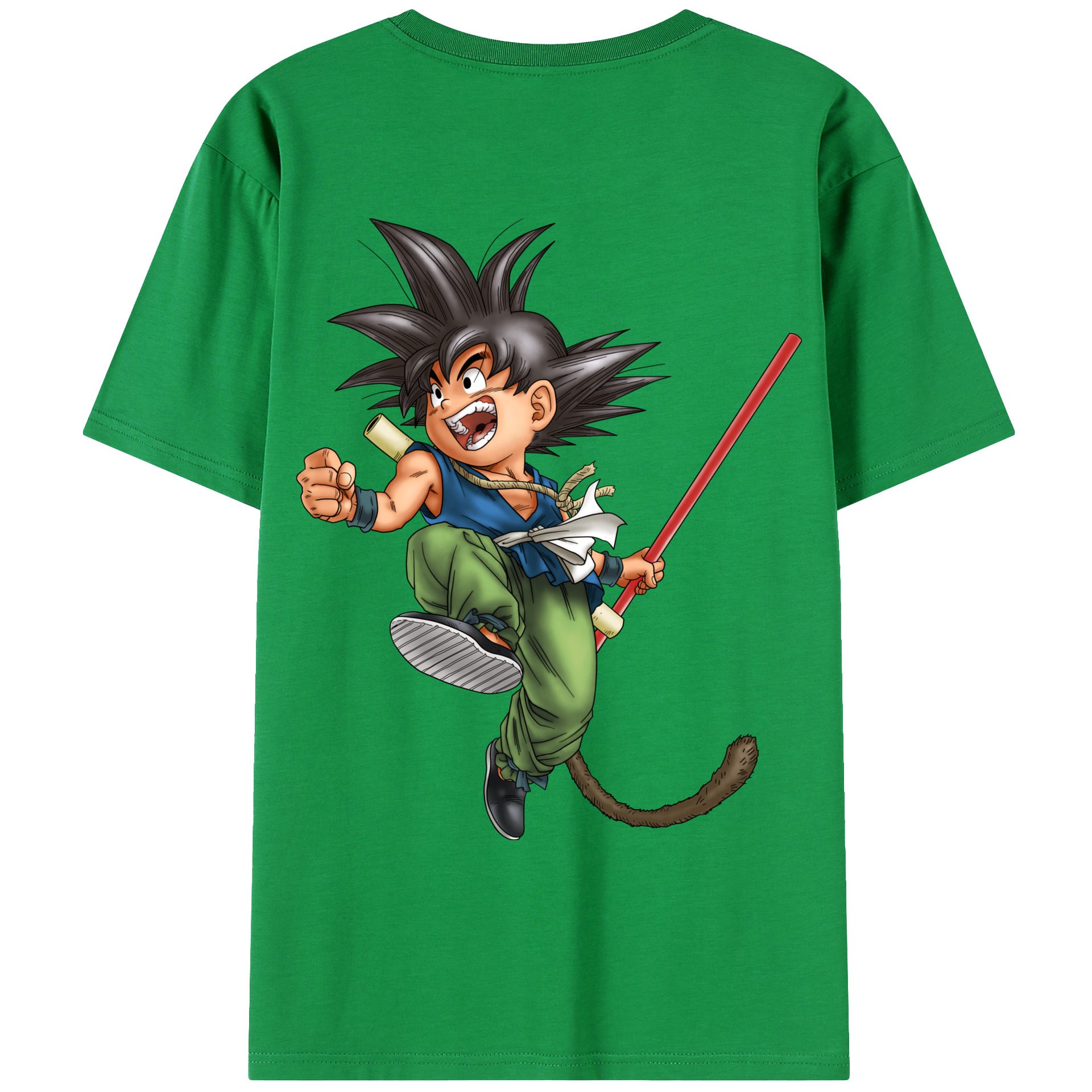 （画像用） ドラゴンボール 孫悟空（そん ごくう）Son Goku カカロット DRAGON BALL Kakarotto レディース半袖Tシャツ(バックプリント)