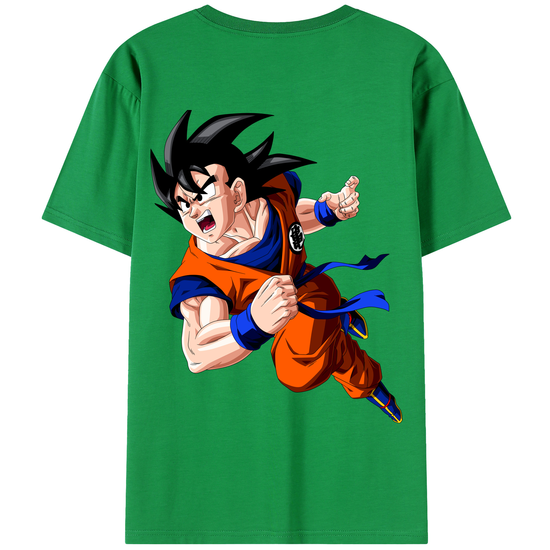 （画像用） ドラゴンボール 孫悟空（そん ごくう）Son Goku カカロット DRAGON BALL Kakarotto レディース半袖Tシャツ(バックプリント)