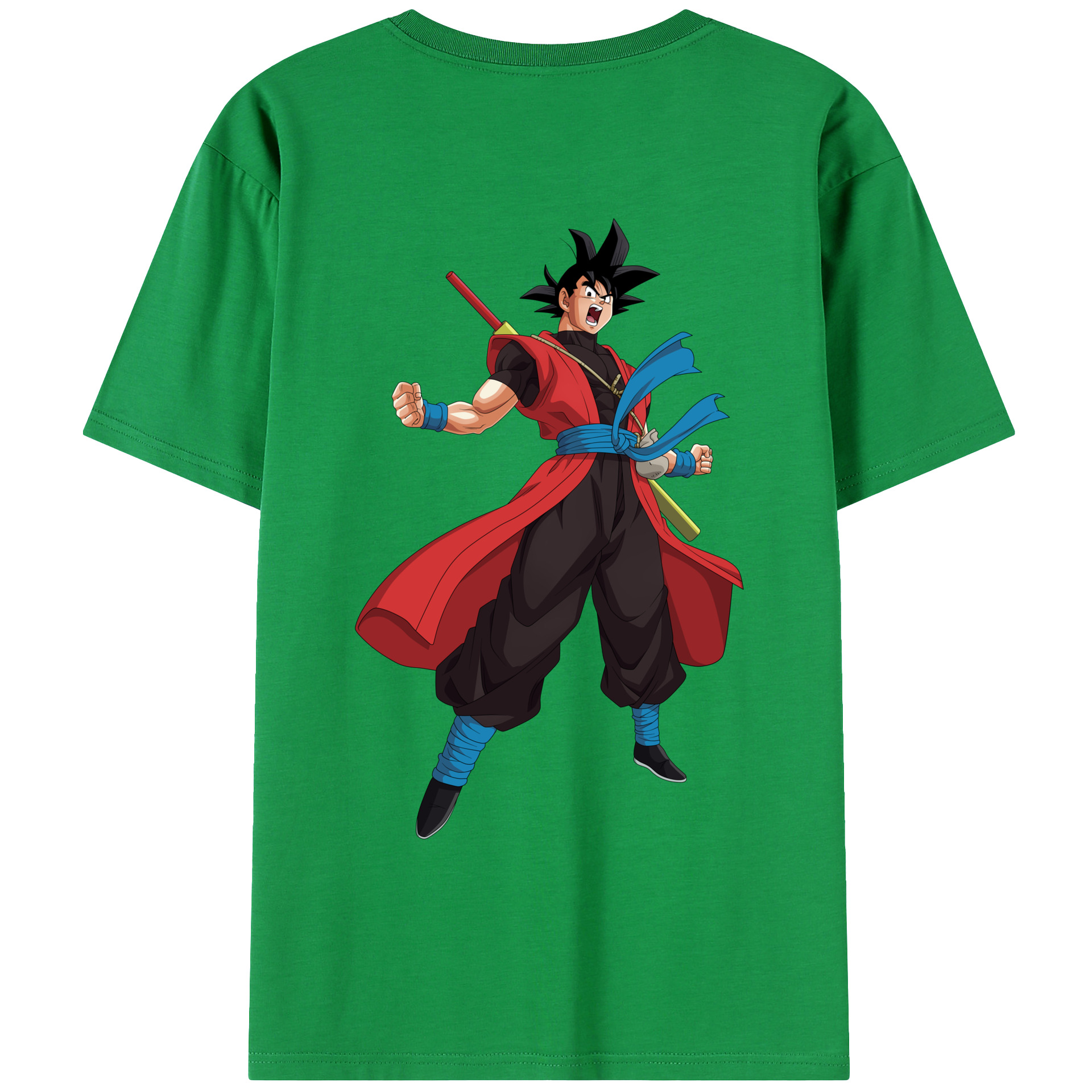 （画像用） ドラゴンボール 孫悟空（そん ごくう）Son Goku カカロット DRAGON BALL Kakarotto レディース半袖Tシャツ(バックプリント)