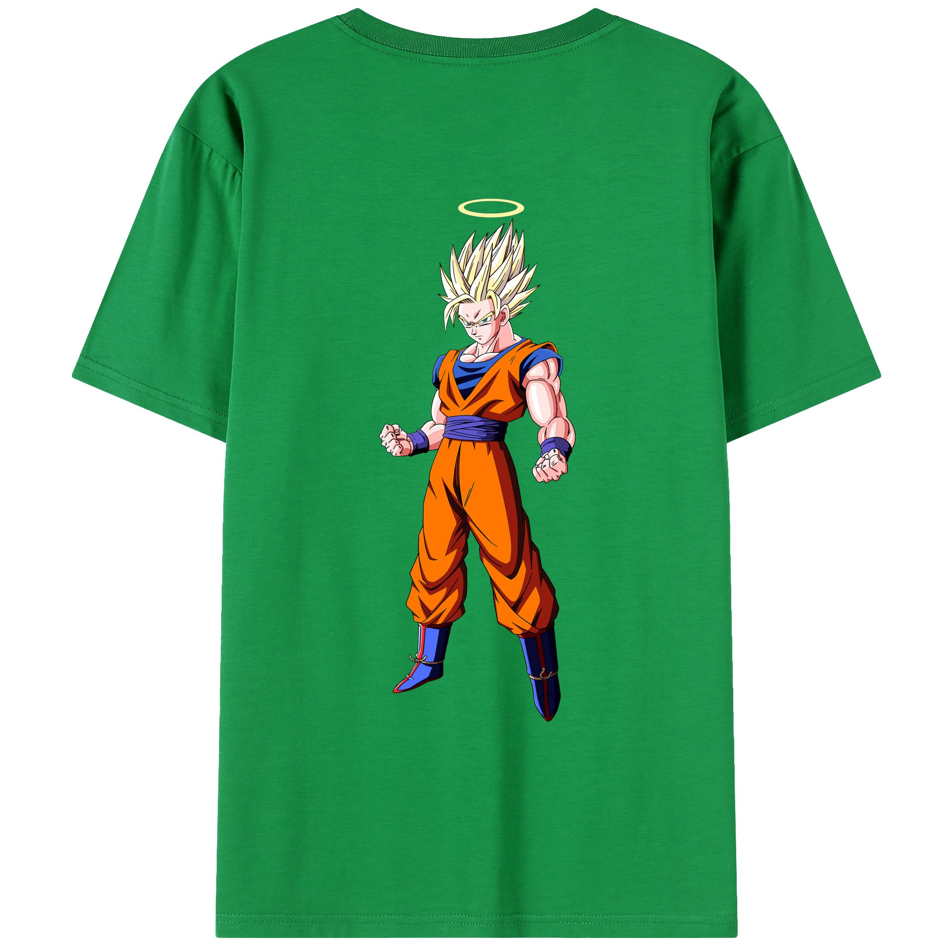 （画像用） ドラゴンボール 孫悟空（そん ごくう）Son Goku カカロット DRAGON BALL Kakarotto レディース半袖Tシャツ(バックプリント)