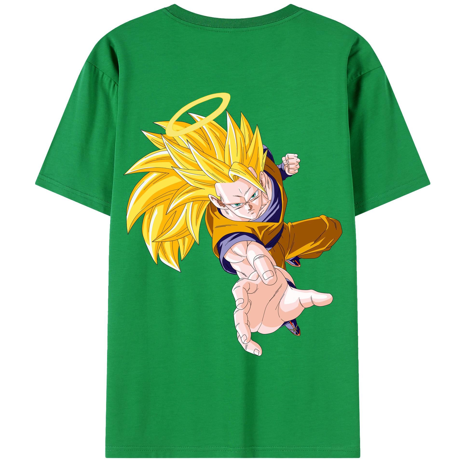 （画像用） ドラゴンボール 孫悟空（そん ごくう）Son Goku カカロット DRAGON BALL Kakarotto レディース半袖Tシャツ(バックプリント)
