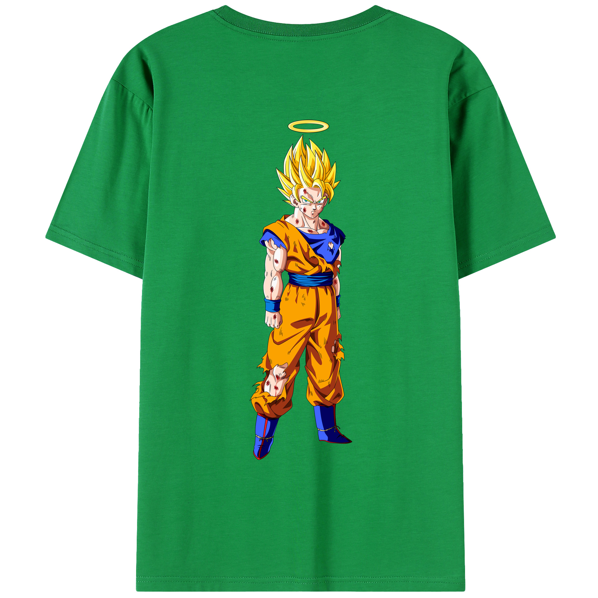 （画像用） ドラゴンボール 孫悟空（そん ごくう）Son Goku カカロット DRAGON BALL Kakarotto レディース半袖Tシャツ(バックプリント)