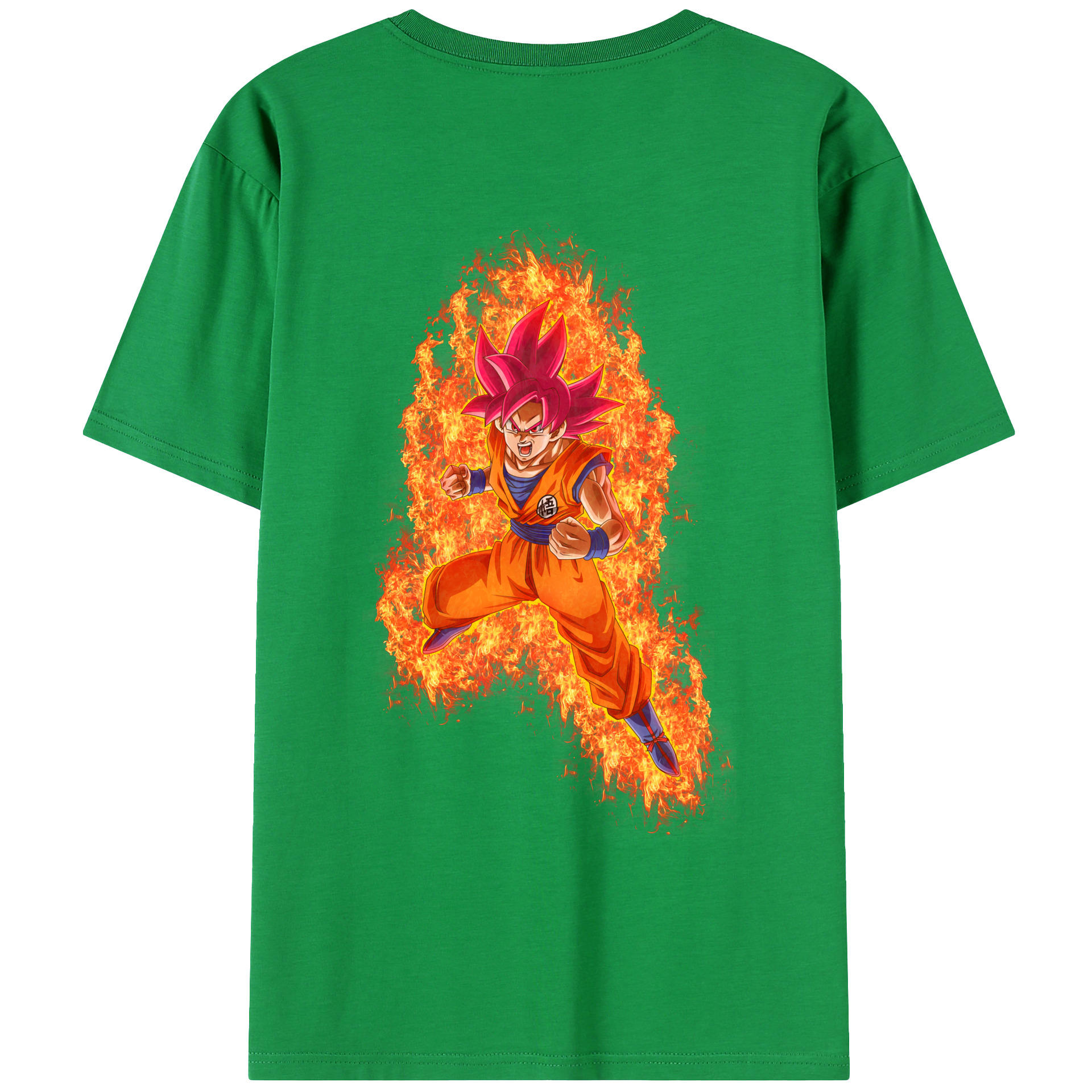（画像用） ドラゴンボール 孫悟空（そん ごくう）Son Goku カカロット DRAGON BALL Kakarotto レディース半袖Tシャツ(バックプリント)