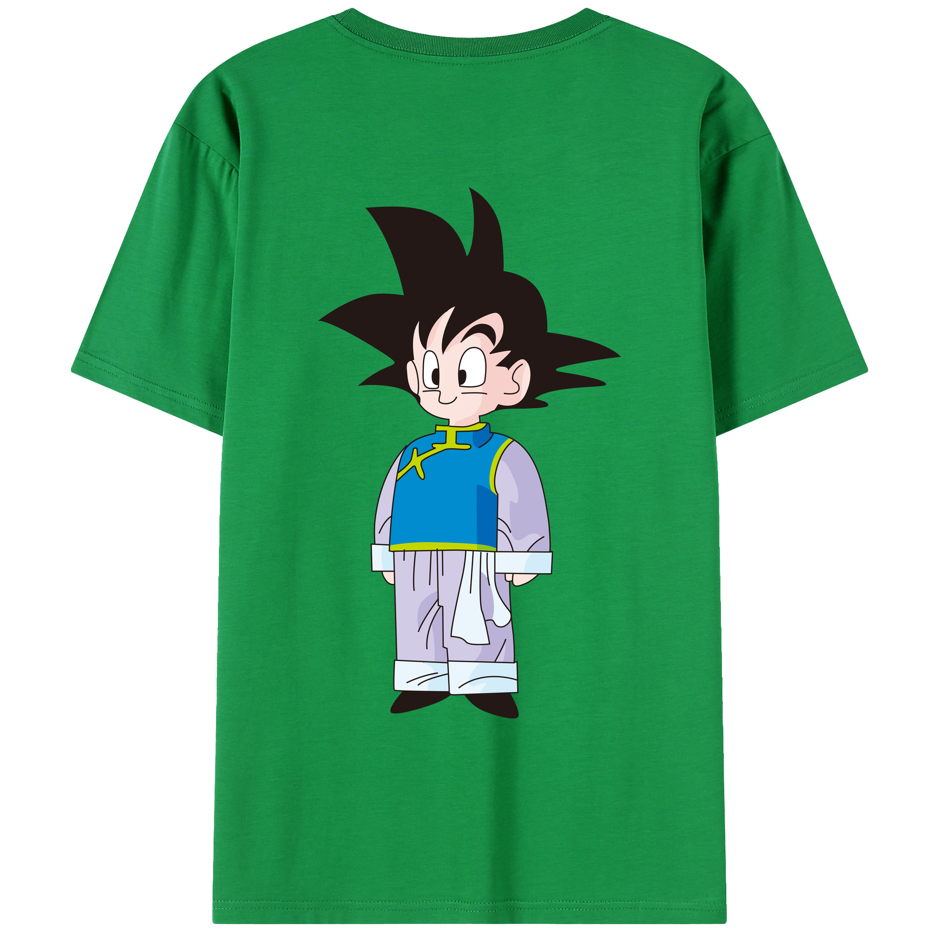 （画像用） ドラゴンボール 孫悟空（そん ごくう）Son Goku カカロット DRAGON BALL Kakarotto レディース半袖Tシャツ(バックプリント)