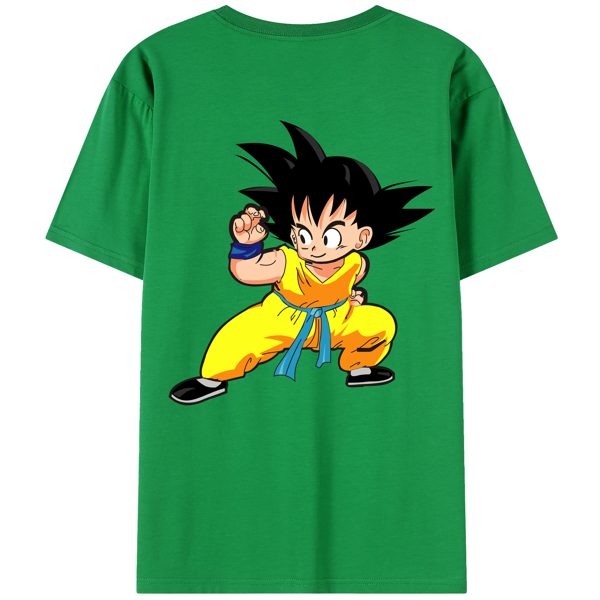 （画像用） ドラゴンボール 孫悟空（そん ごくう）Son Goku カカロット DRAGON BALL Kakarotto レディース半袖Tシャツ(バックプリント)