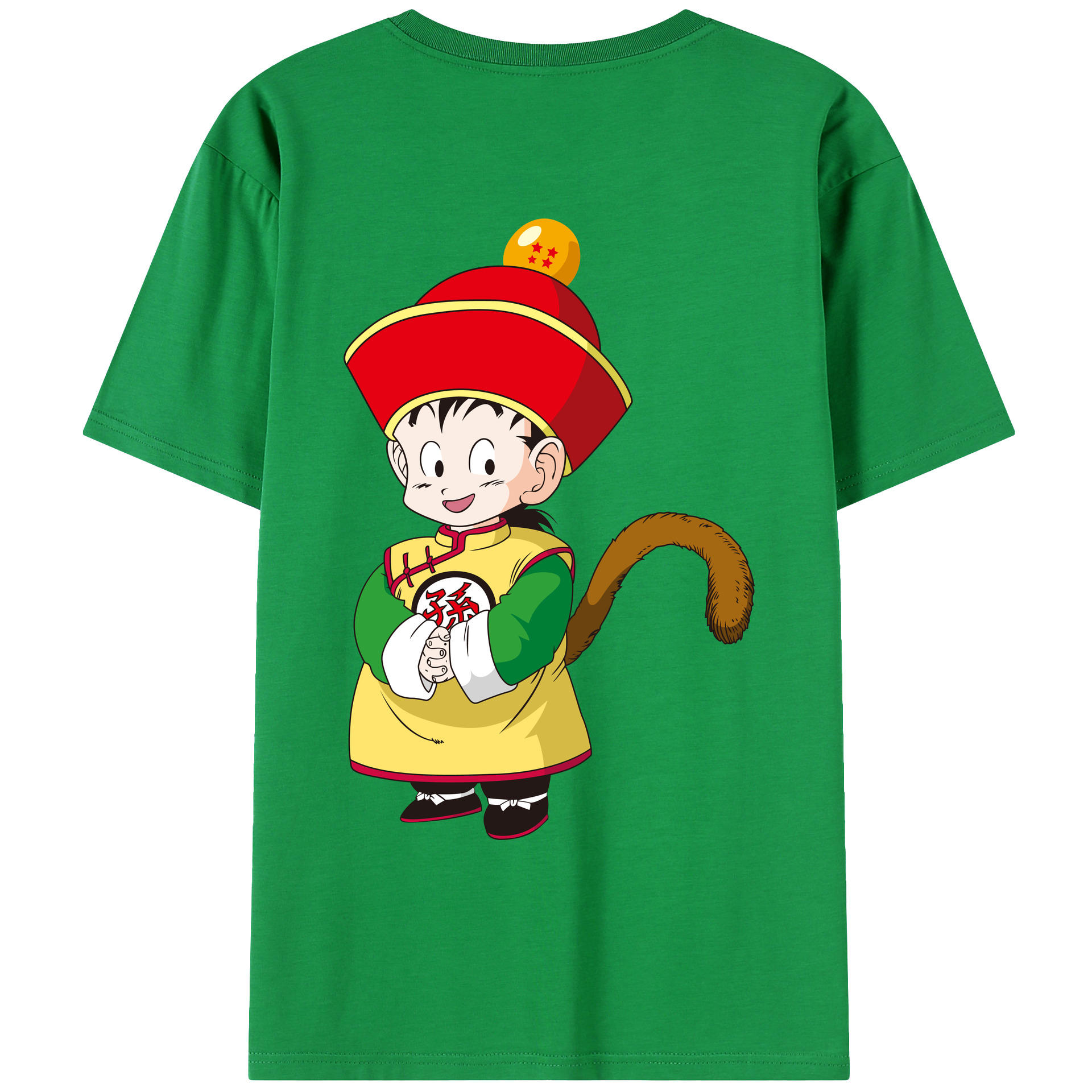 （画像用） ドラゴンボール 孫悟空（そん ごくう）Son Goku カカロット DRAGON BALL Kakarotto レディース半袖Tシャツ(バックプリント)