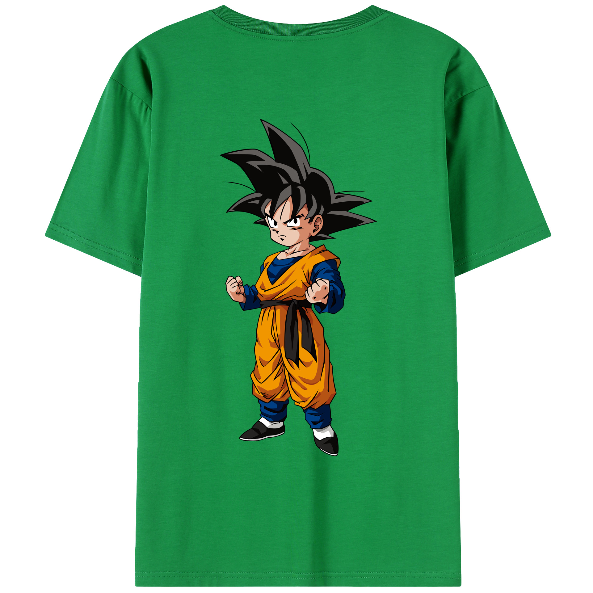 （画像用） ドラゴンボール 孫悟空（そん ごくう）Son Goku カカロット DRAGON BALL Kakarotto レディース半袖Tシャツ(バックプリント)