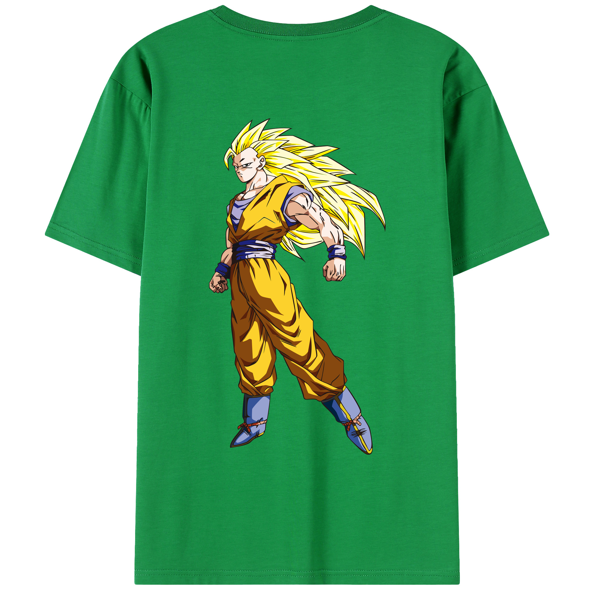 （画像用） ドラゴンボール 孫悟空（そん ごくう）Son Goku カカロット DRAGON BALL Kakarotto レディース半袖Tシャツ(バックプリント)