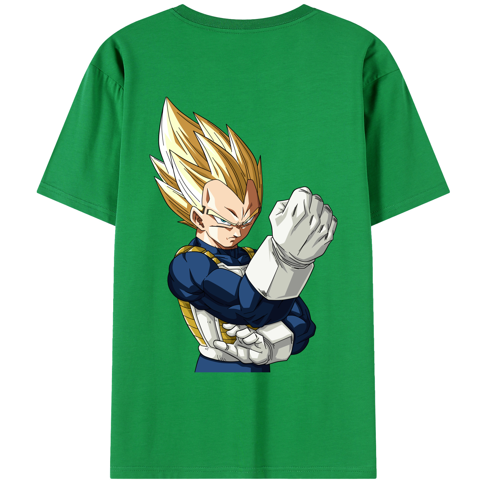 （画像用） ドラゴンボール ベジータ四世（Bejīta Yonsei）DRAGON BALL Vegeta IV レディース半袖Tシャツ(バックプリント)