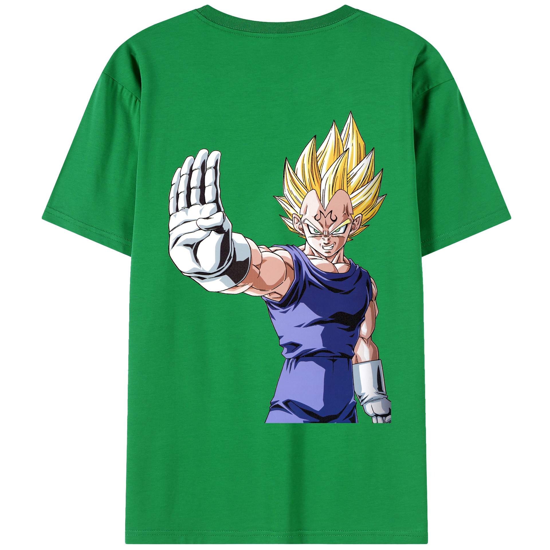（画像用） ドラゴンボール ベジータ四世（Bejīta Yonsei）DRAGON BALL Vegeta IV レディース半袖Tシャツ(バックプリント)