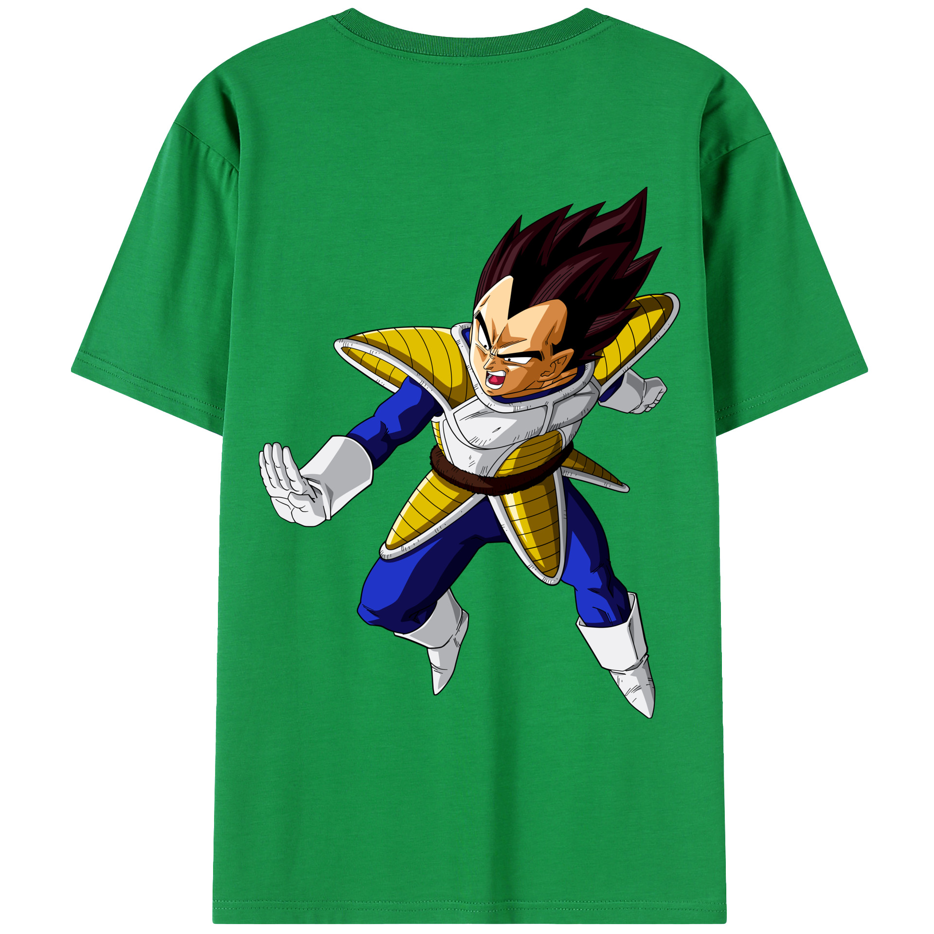 （画像用） ドラゴンボール ベジータ四世（Bejīta Yonsei）DRAGON BALL Vegeta IV レディース半袖Tシャツ(バックプリント)