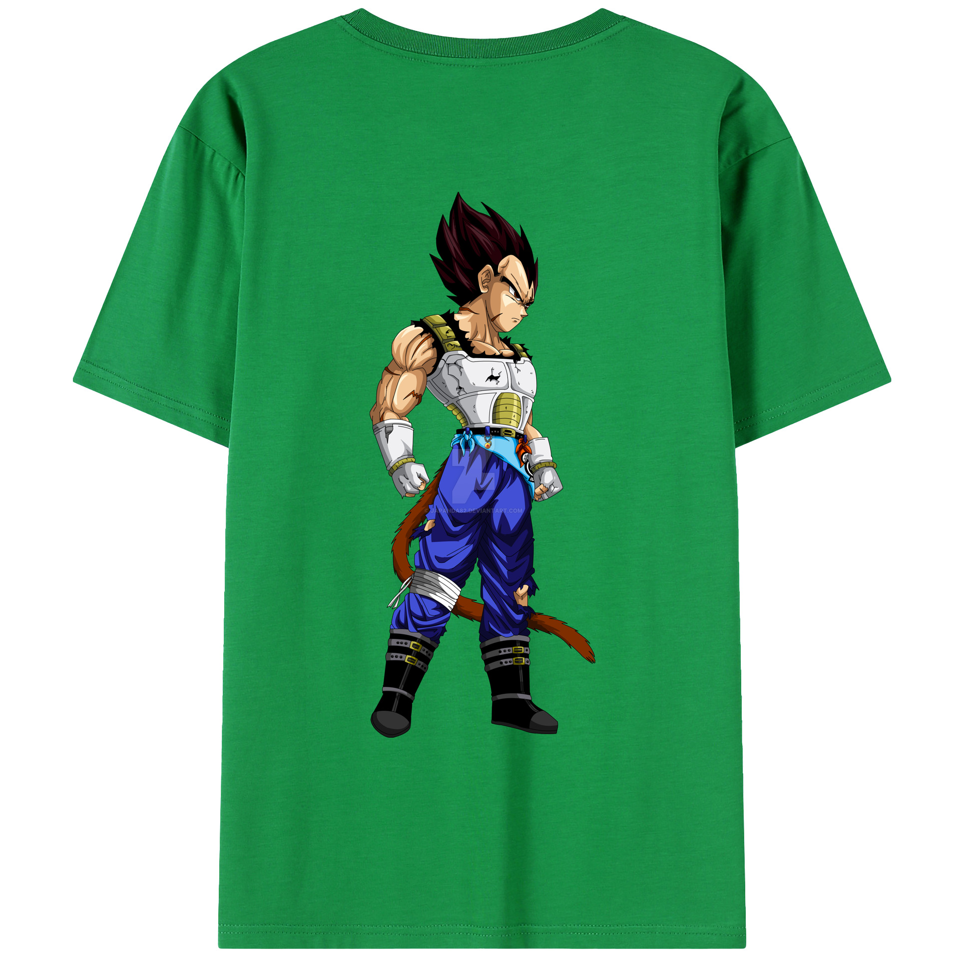 （画像用） ドラゴンボール ベジータ四世（Bejīta Yonsei）DRAGON BALL Vegeta IV レディース半袖Tシャツ(バックプリント)