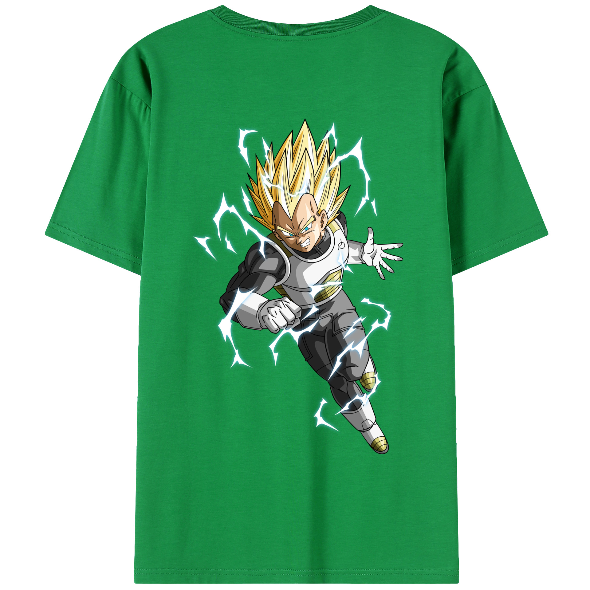 （画像用） ドラゴンボール ベジータ四世（Bejīta Yonsei）DRAGON BALL Vegeta IV レディース半袖Tシャツ(バックプリント)