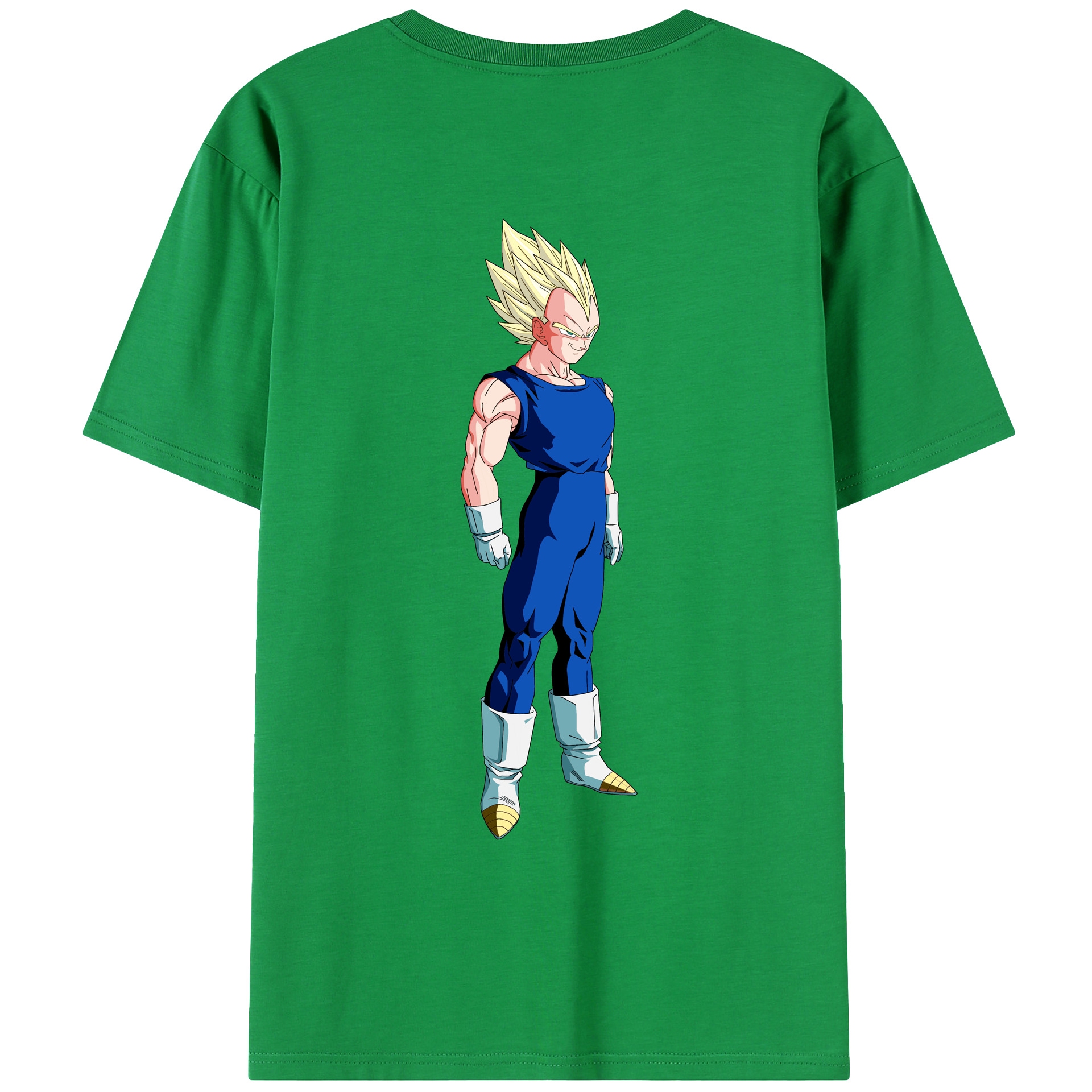 （画像用） ドラゴンボール ベジータ四世（Bejīta Yonsei）DRAGON BALL Vegeta IV レディース半袖Tシャツ(バックプリント)