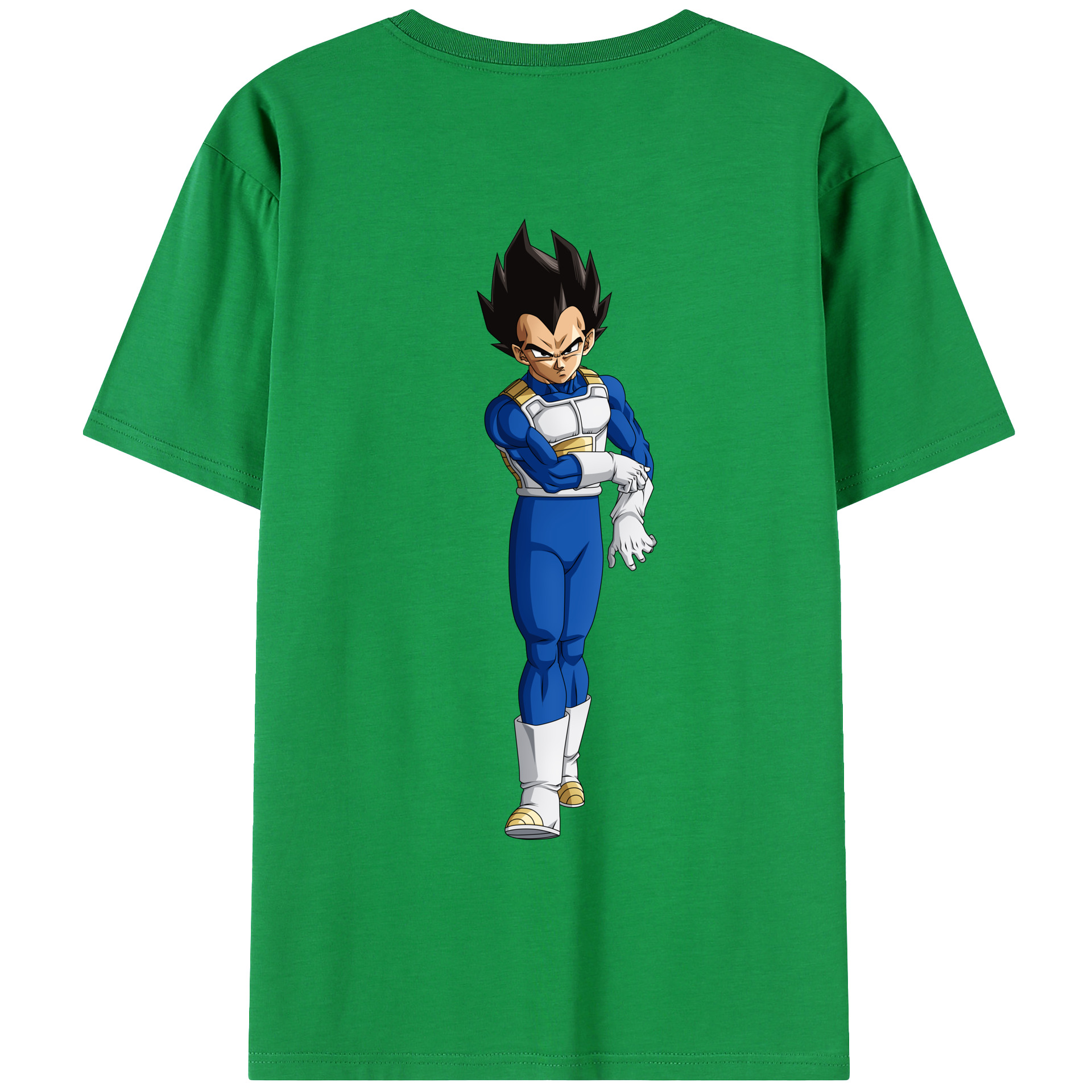 （画像用） ドラゴンボール ベジータ四世（Bejīta Yonsei）DRAGON BALL Vegeta IV レディース半袖Tシャツ(バックプリント)