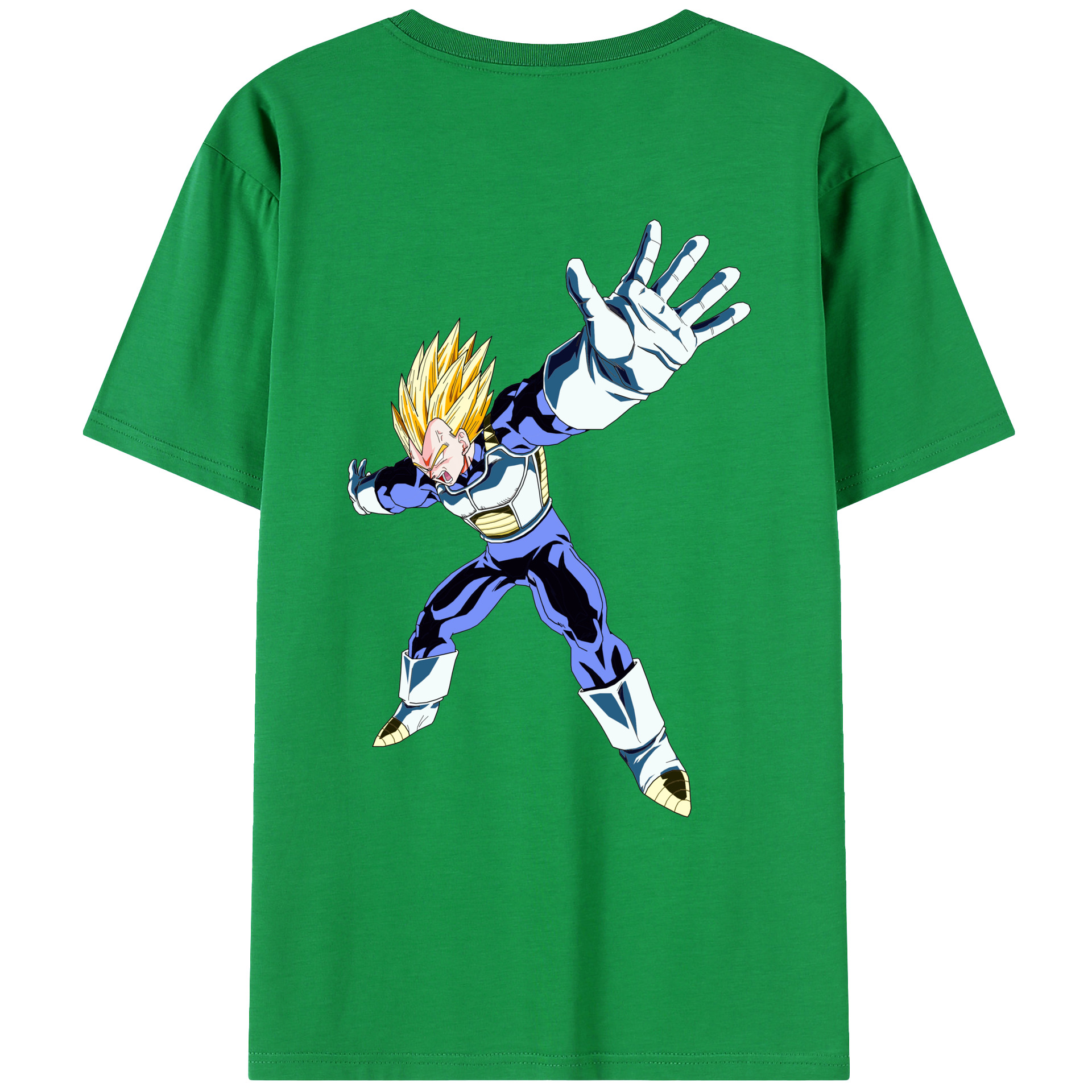 （画像用） ドラゴンボール ベジータ四世（Bejīta Yonsei）DRAGON BALL Vegeta IV レディース半袖Tシャツ(バックプリント)
