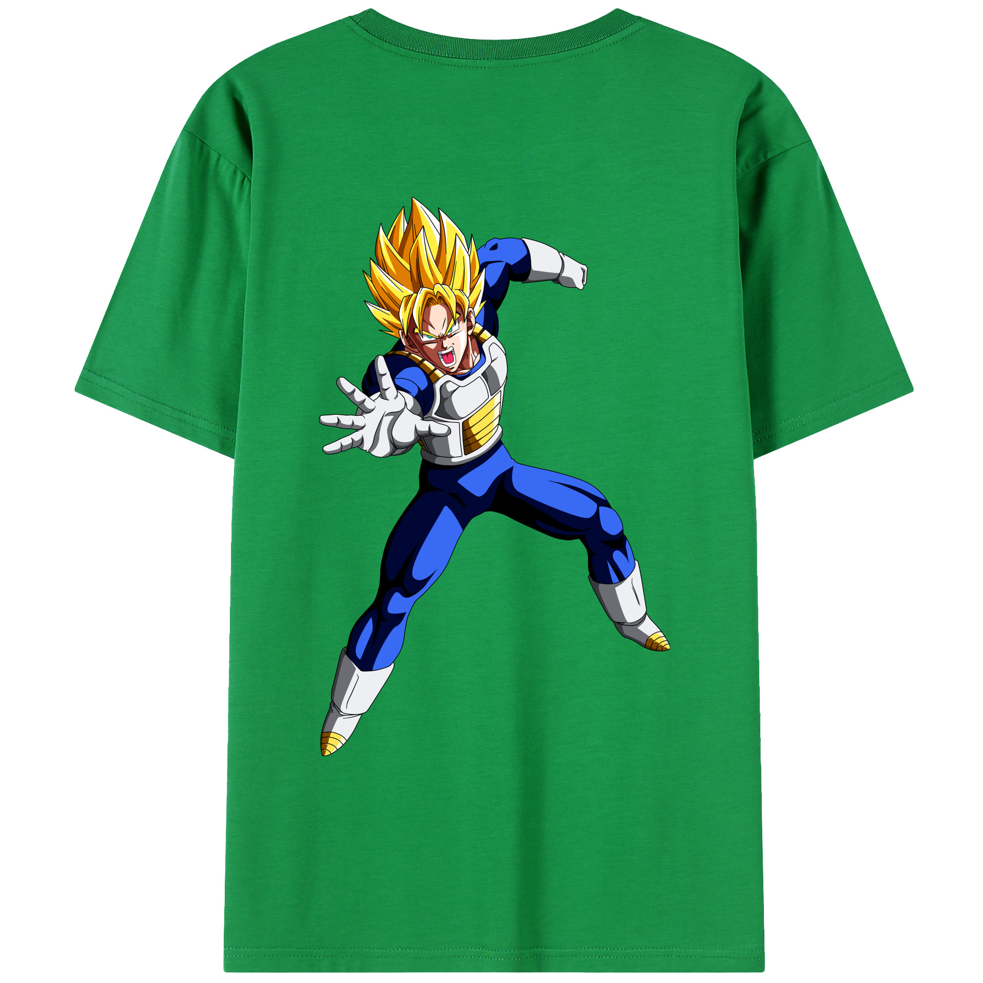 （画像用） ドラゴンボール ベジータ四世（Bejīta Yonsei）DRAGON BALL Vegeta IV レディース半袖Tシャツ(バックプリント)