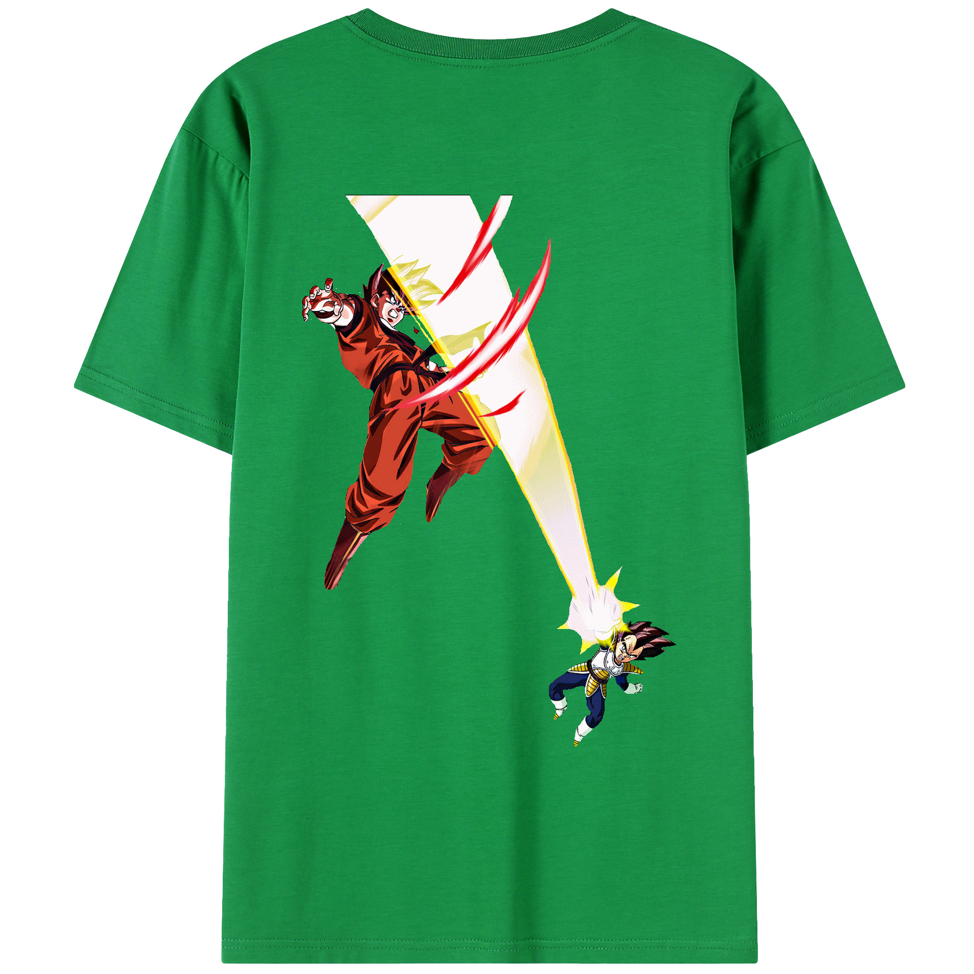 （画像用） ドラゴンボール ベジータ四世（Bejīta Yonsei）DRAGON BALL Vegeta IV レディース半袖Tシャツ(バックプリント)