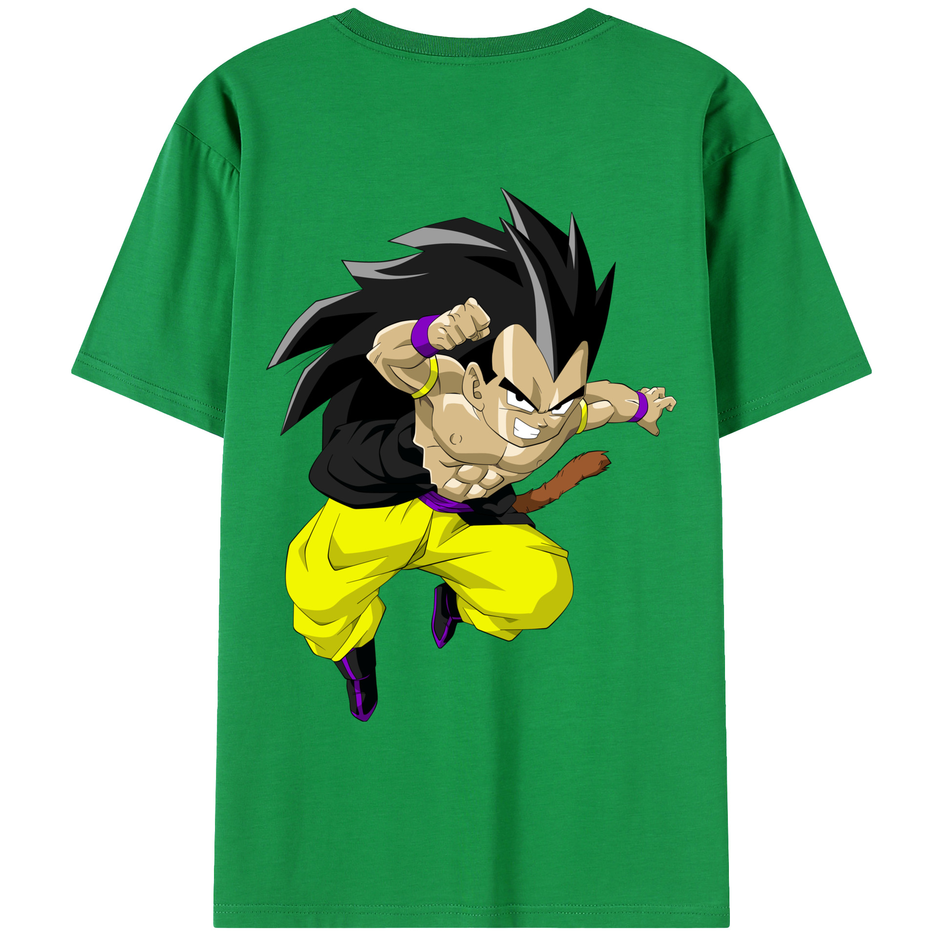（画像用） ドラゴンボール ベジータ四世（Bejīta Yonsei）DRAGON BALL Vegeta IV レディース半袖Tシャツ(バックプリント)