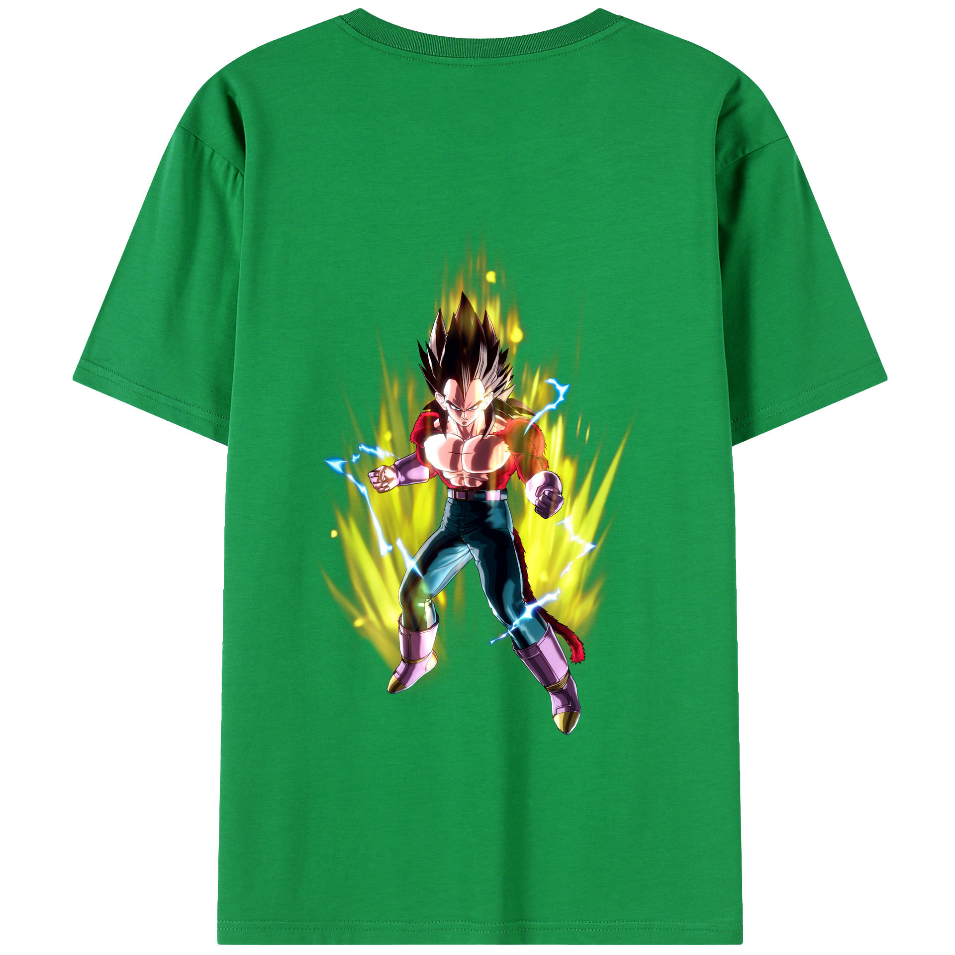 （画像用） ドラゴンボール ベジータ四世（Bejīta Yonsei）DRAGON BALL Vegeta IV レディース半袖Tシャツ(バックプリント)
