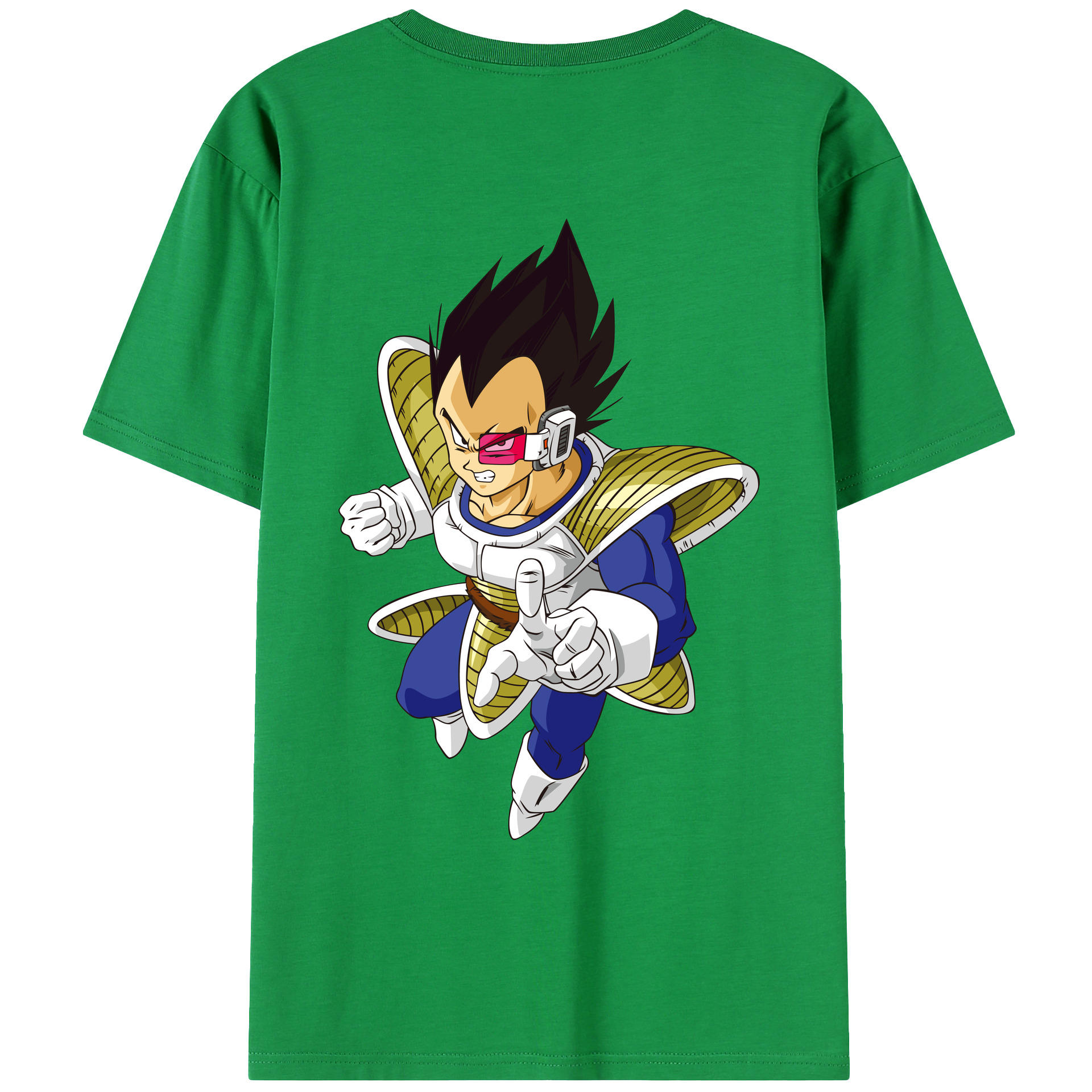 （画像用） ドラゴンボール ベジータ四世（Bejīta Yonsei）DRAGON BALL Vegeta IV レディース半袖Tシャツ(バックプリント)