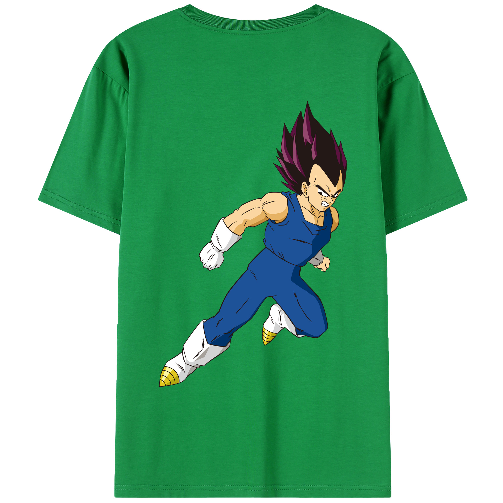 （画像用） ドラゴンボール ベジータ四世（Bejīta Yonsei）DRAGON BALL Vegeta IV レディース半袖Tシャツ(バックプリント)