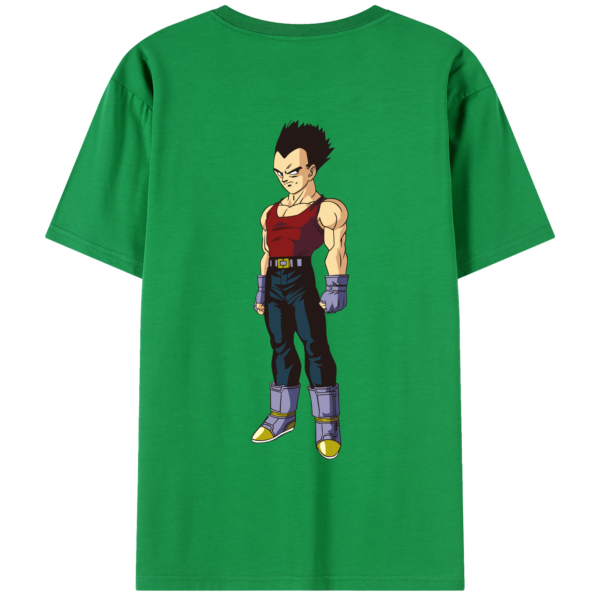 （画像用） ドラゴンボール ベジータ四世（Bejīta Yonsei）DRAGON BALL Vegeta IV レディース半袖Tシャツ(バックプリント)