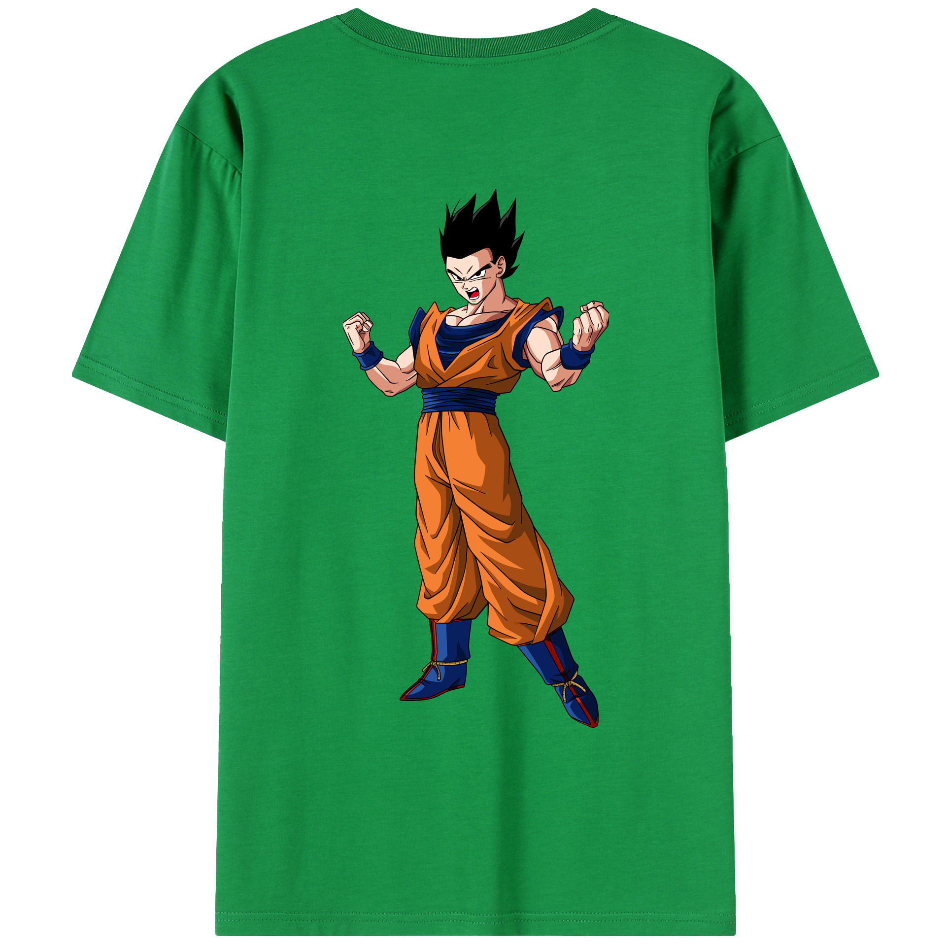 （画像用） ドラゴンボール 孫 悟飯（そんごはん）DRAGON BALL Son Gohan レディース半袖Tシャツ(バックプリント)