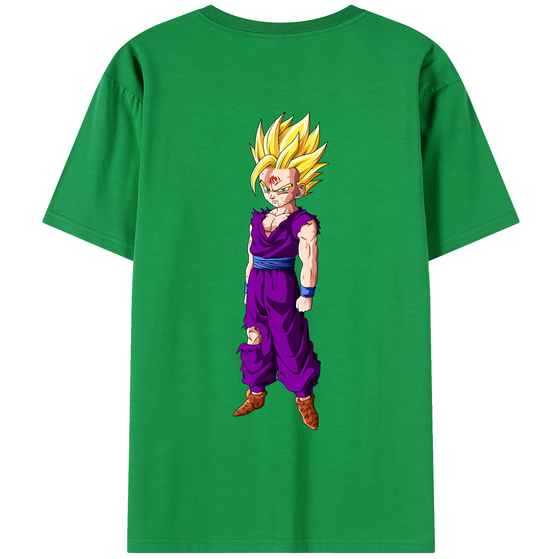 （画像用） ドラゴンボール 孫 悟飯（そんごはん）DRAGON BALL Son Gohan レディース半袖Tシャツ(バックプリント)