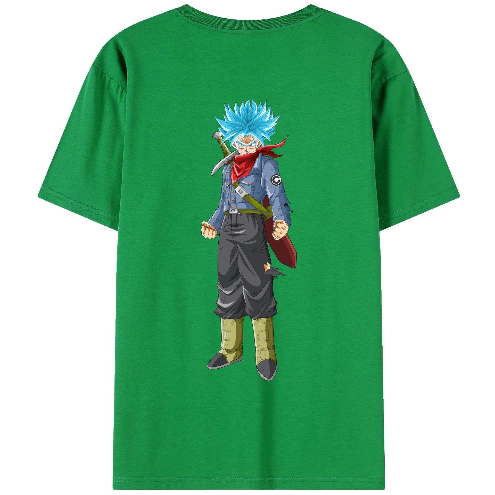 （画像用） ドラゴンボール トランクス（Torankusu）DRAGON BALL Trunks レディース半袖Tシャツ(バックプリント)