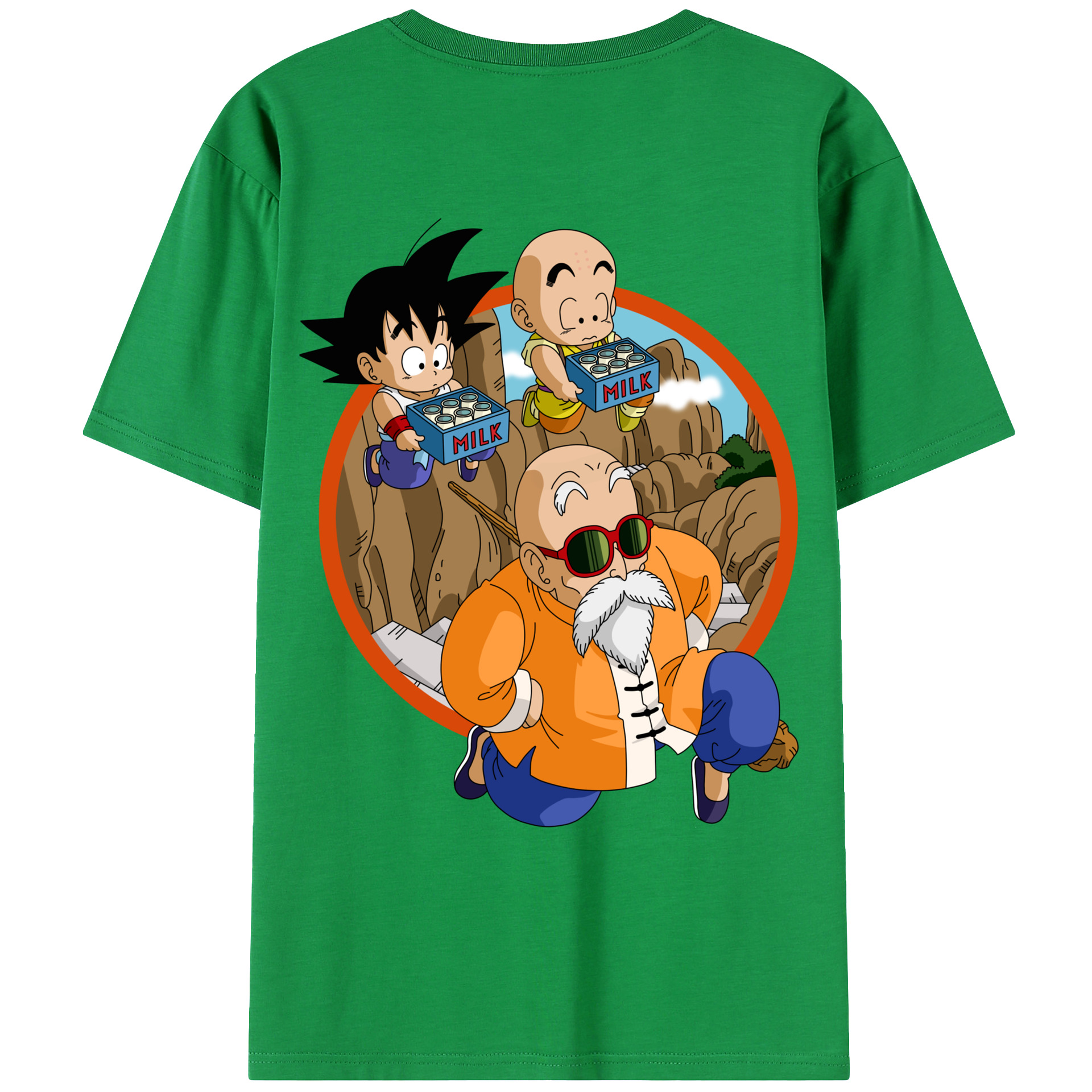 （画像用） ドラゴンボール 亀仙人（かめせんにん） DRAGON BALL Master Roshi Kame Sennin レディース半袖Tシャツ(バックプリント)
