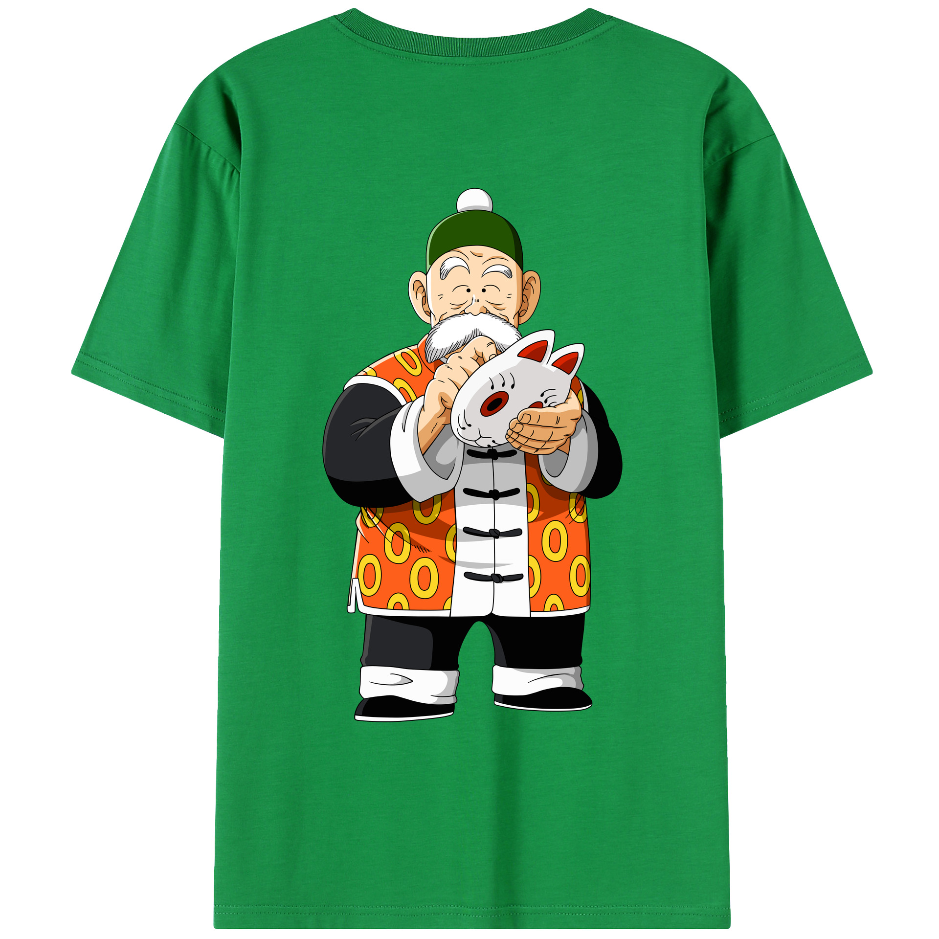 （画像用） ドラゴンボール 亀仙人（かめせんにん） DRAGON BALL Master Roshi Kame Sennin レディース半袖Tシャツ(バックプリント)