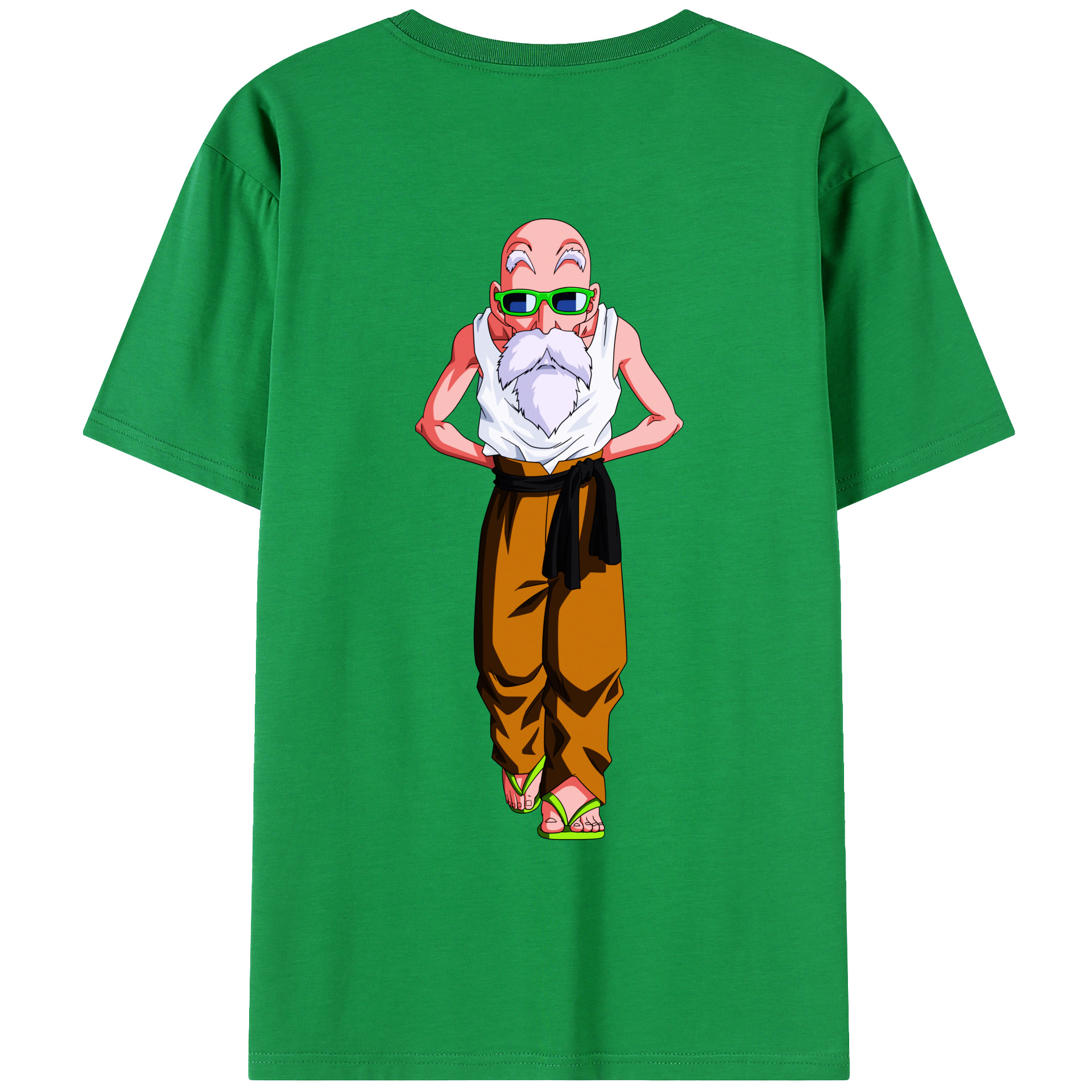 （画像用） ドラゴンボール 亀仙人（かめせんにん） DRAGON BALL Master Roshi Kame Sennin レディース半袖Tシャツ(バックプリント)