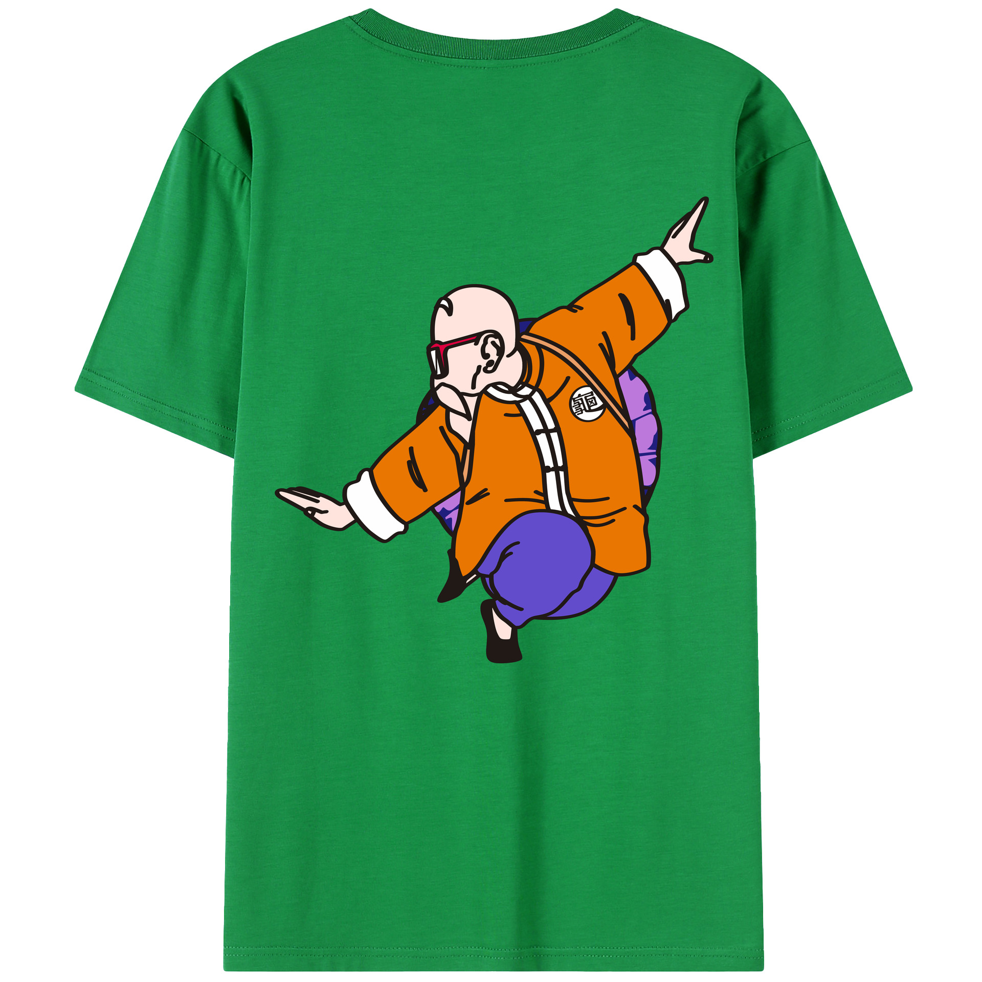 （画像用） ドラゴンボール 亀仙人（かめせんにん） DRAGON BALL Master Roshi Kame Sennin レディース半袖Tシャツ(バックプリント)