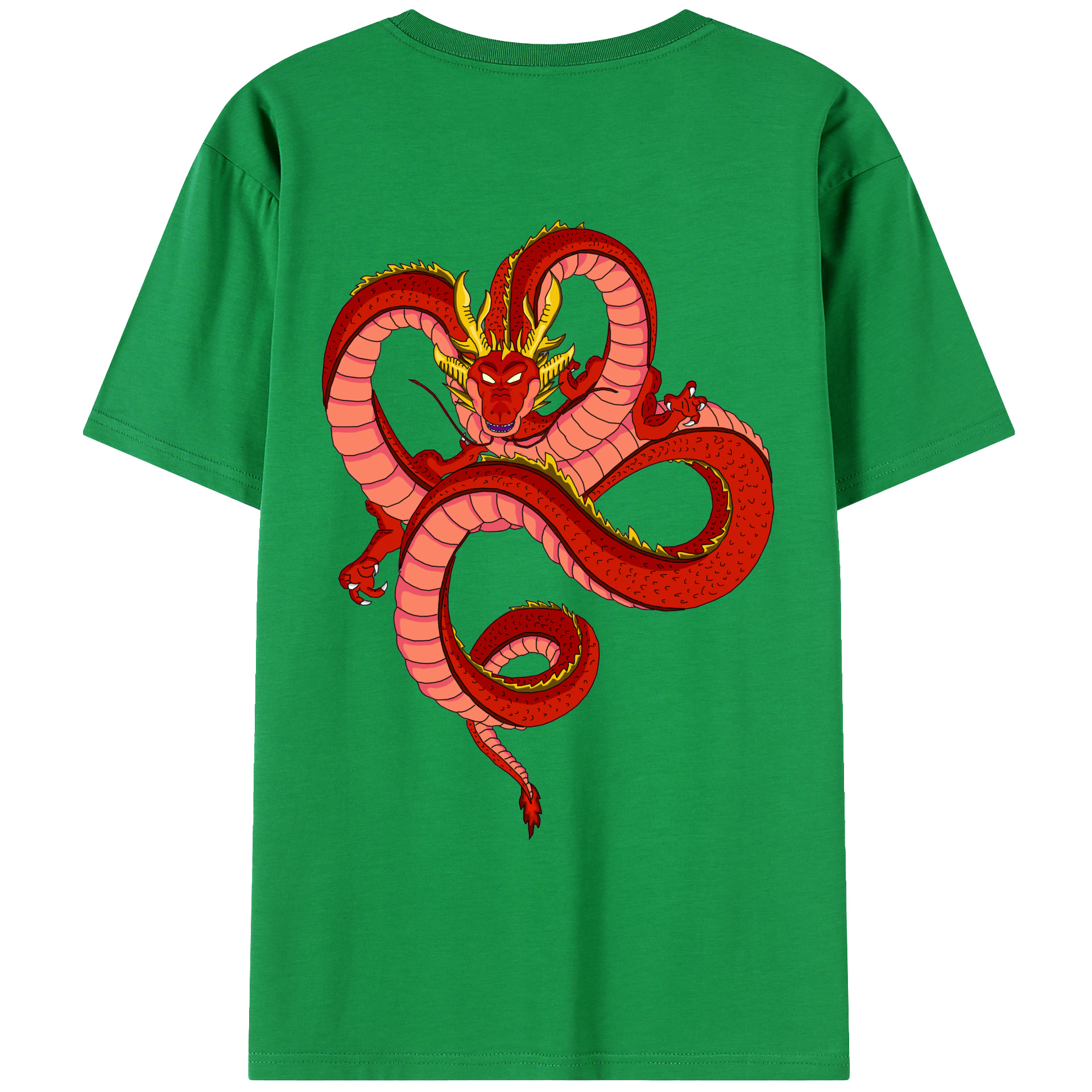 （画像用） ドラゴンボール 神龍 シェンロン DRAGON BALL Shenron レディース半袖Tシャツ(バックプリント)