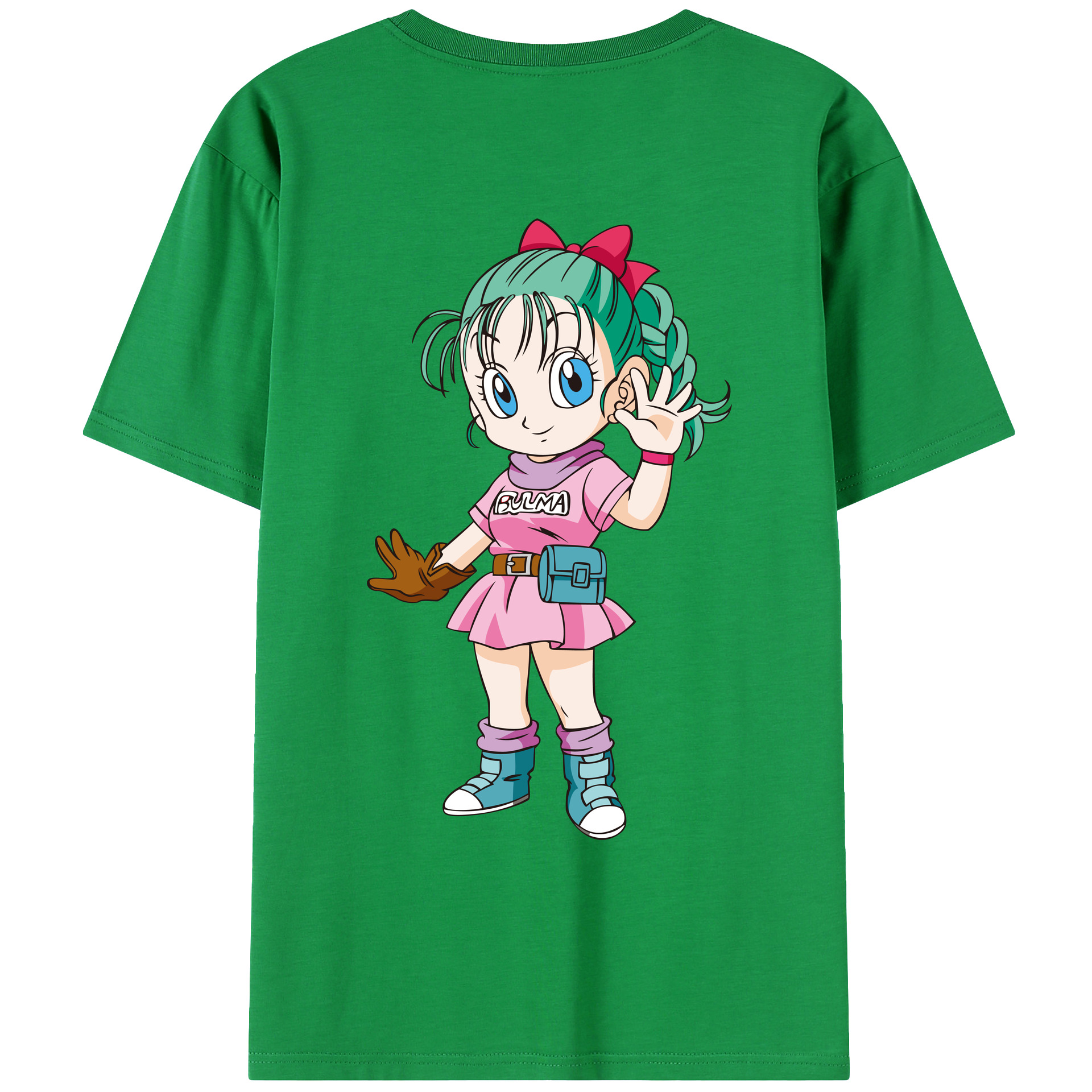（画像用） ドラゴンボール ブルマ DRAGON BALL Bulma レディース半袖Tシャツ(バックプリント)