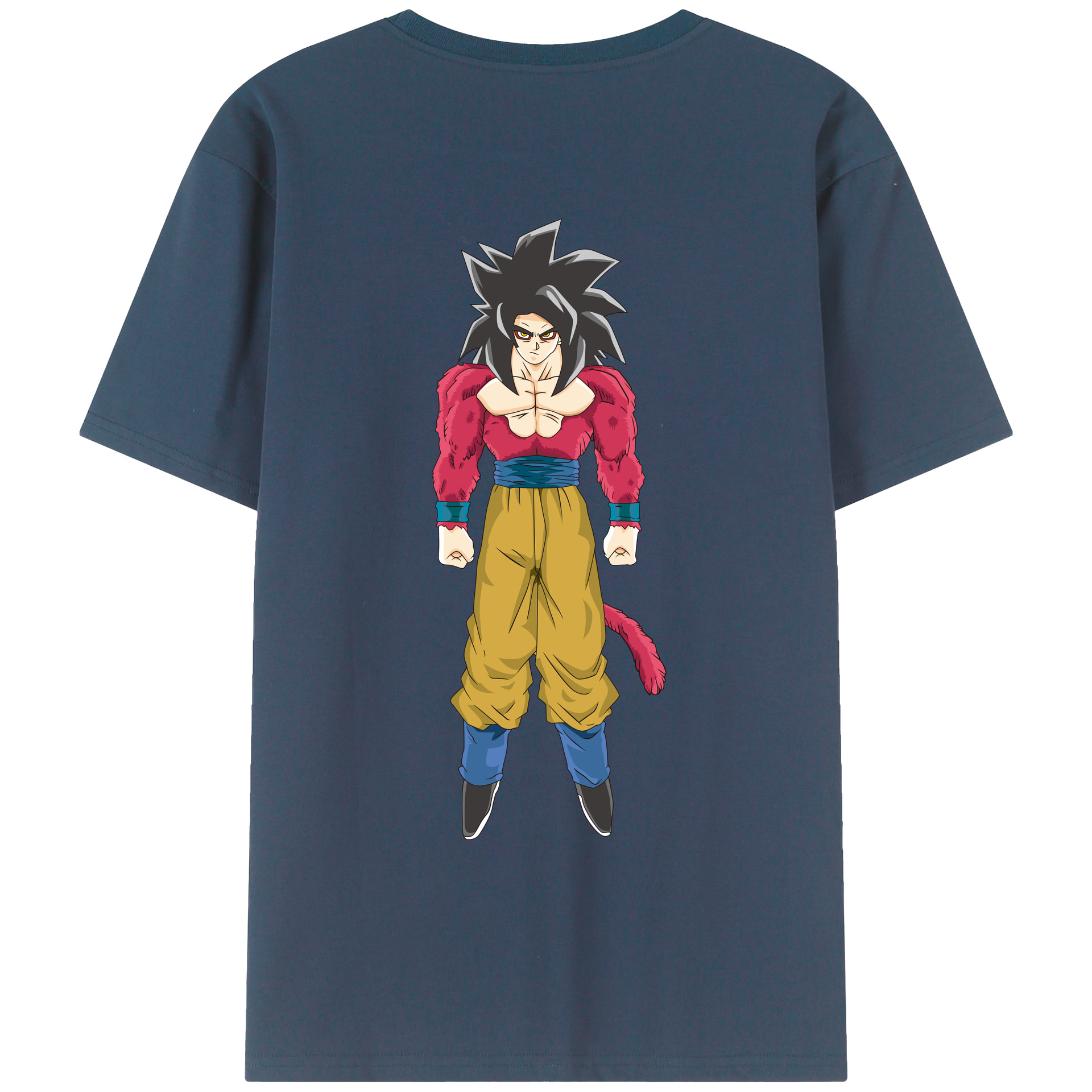 （画像用） ドラゴンボール 孫悟空（そん ごくう）Son Goku カカロット DRAGON BALL Kakarotto レディース半袖Tシャツ(バックプリント)