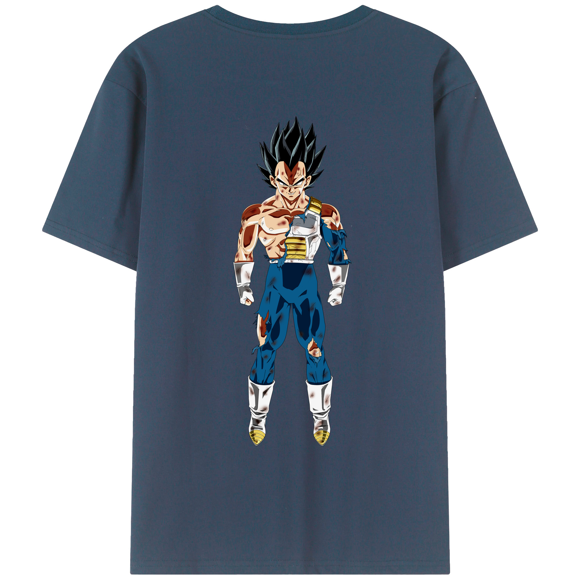 （画像用） ドラゴンボール ベジータ四世（Bejīta Yonsei）DRAGON BALL Vegeta IV レディース半袖Tシャツ(バックプリント)