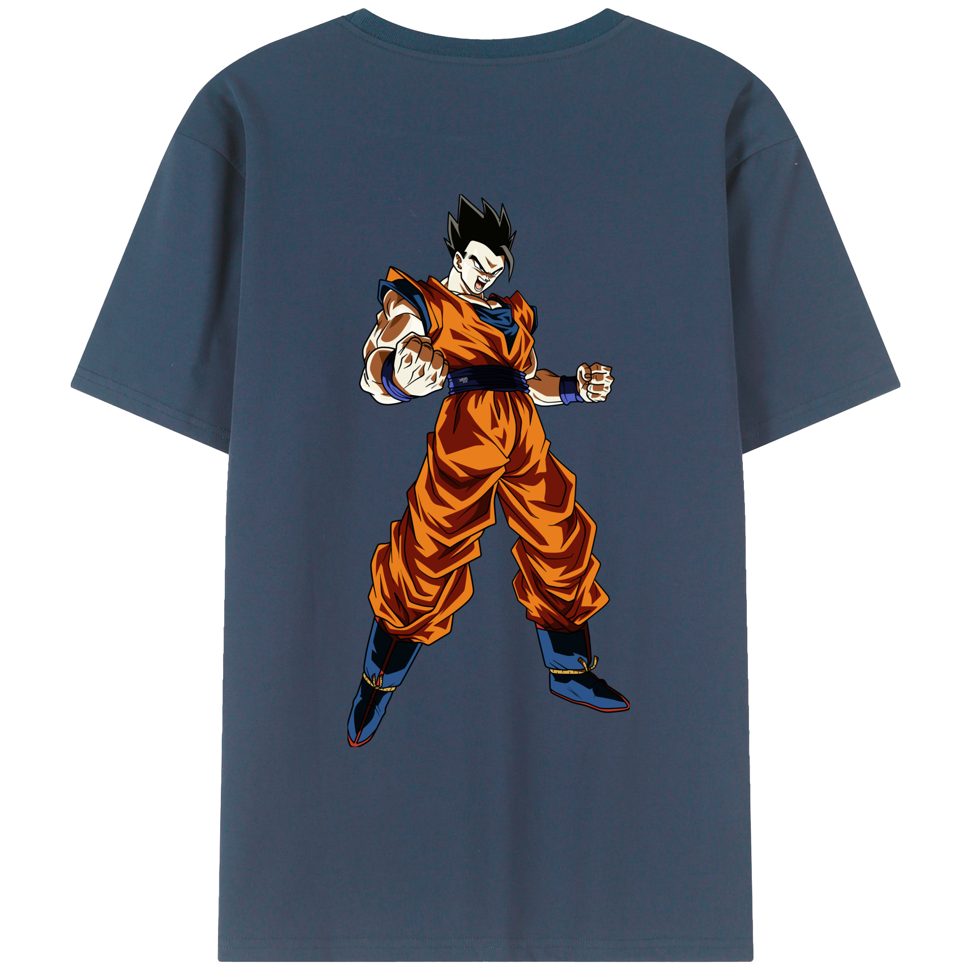 （画像用） ドラゴンボール 孫 悟飯（そんごはん）DRAGON BALL Son Gohan レディース半袖Tシャツ(バックプリント)